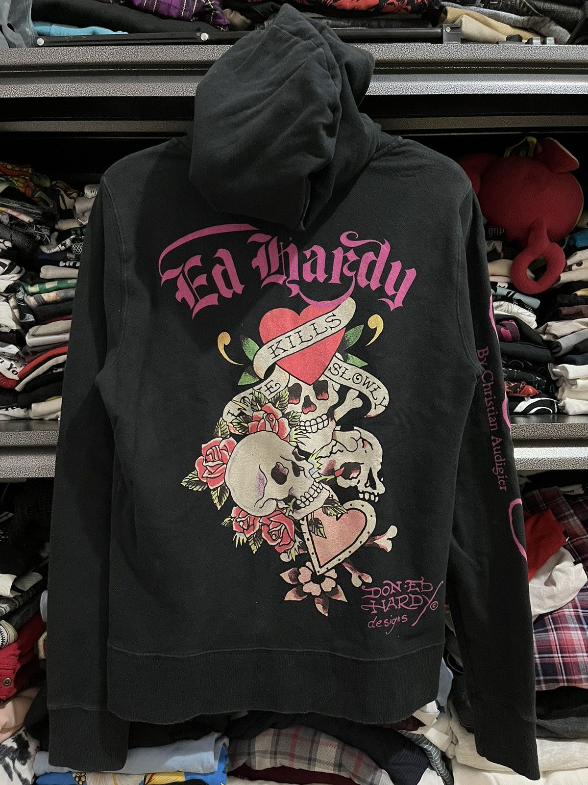 Affliction 🖤BLACFRIDAY🖤Y2k Ed hardy zip hoodie Size US S / EU 44-46 / 1 - 2 Thumbnail