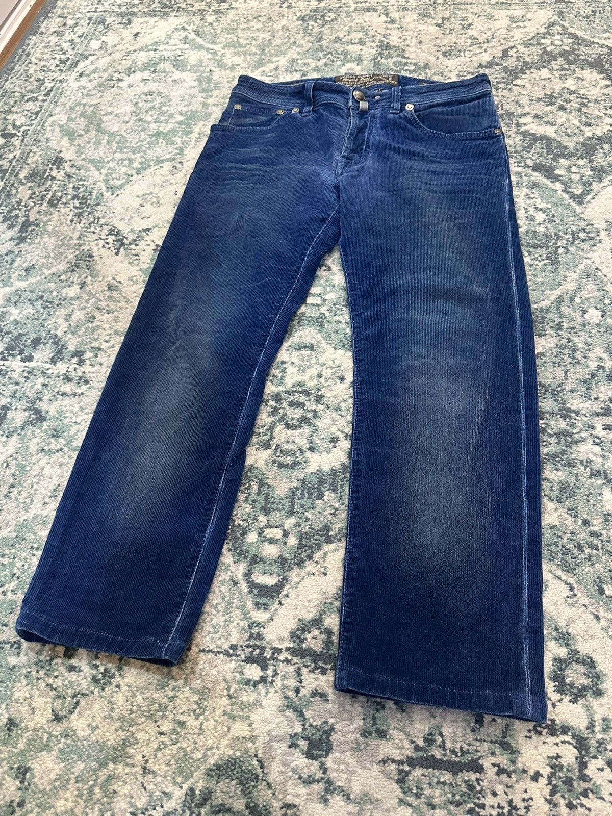 Jacob Cohen Jacob Cohen J622 Comfort Stretch Corduroy Pant (Handmade) Size US 31 - 3 Thumbnail