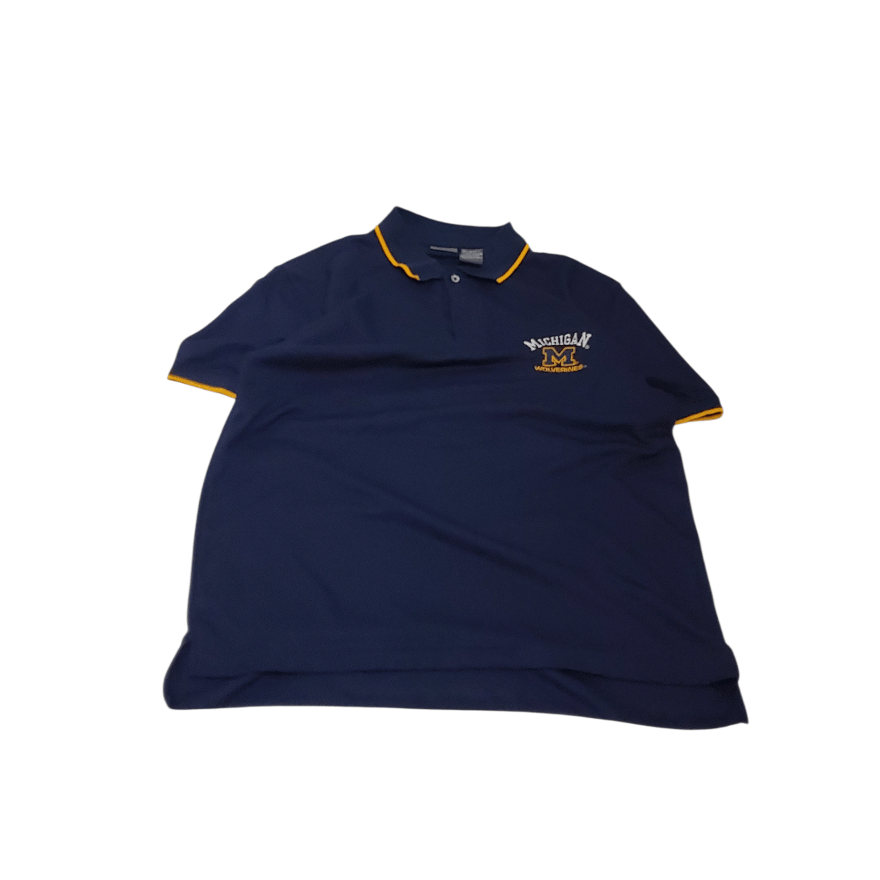 NCAA Y2K Michigan Wolverines Dri Fit Polo Size US L / EU 52-54 / 3 - 1 Thumbnail
