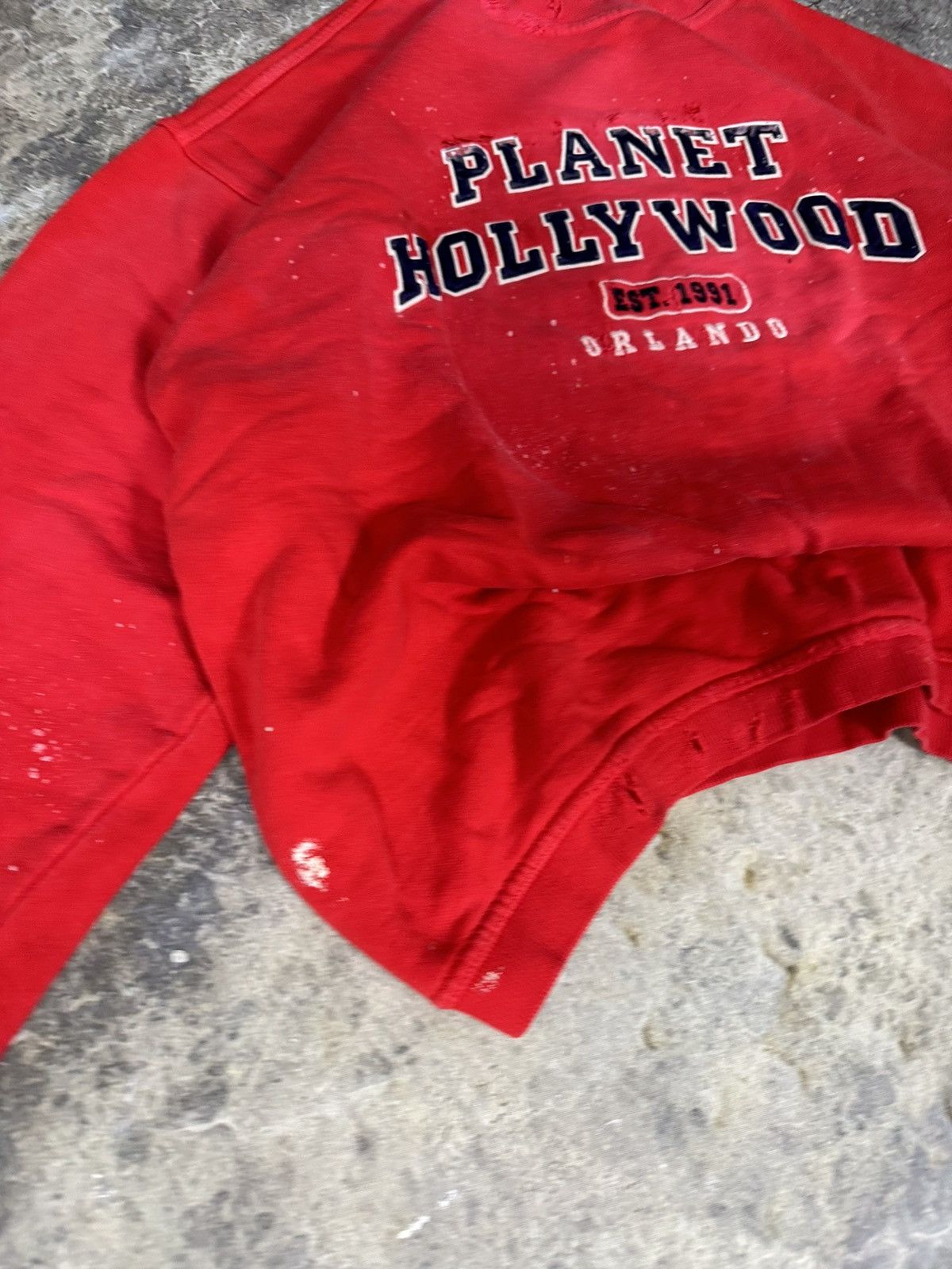 Planet Hollywood × Vintage Vintage Thrashed Planet Hollywood Crewneck Size US S / EU 44-46 / 1 - 5 Thumbnail