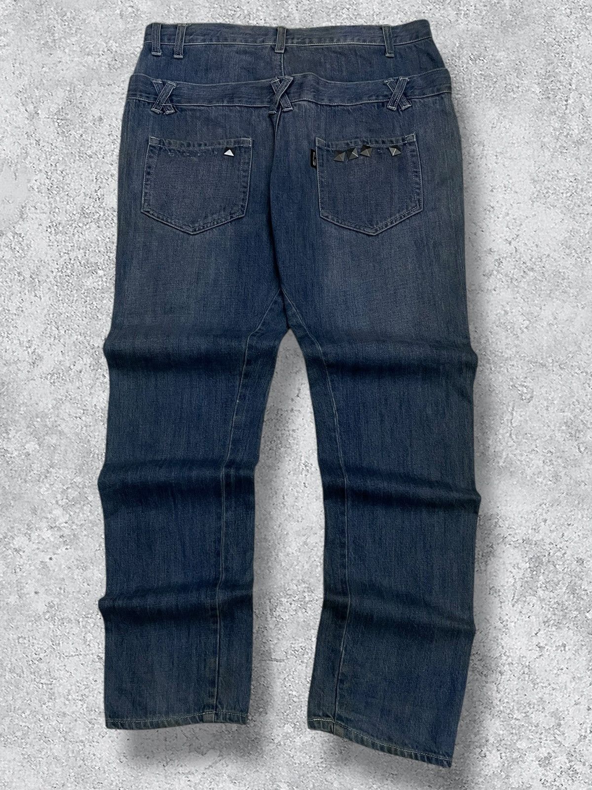 Japanese Brand Vintage Japan 90’s Hellcat Punks Not Dead Voidz Spike Denim Size US 32 / EU 48 - 8 Thumbnail