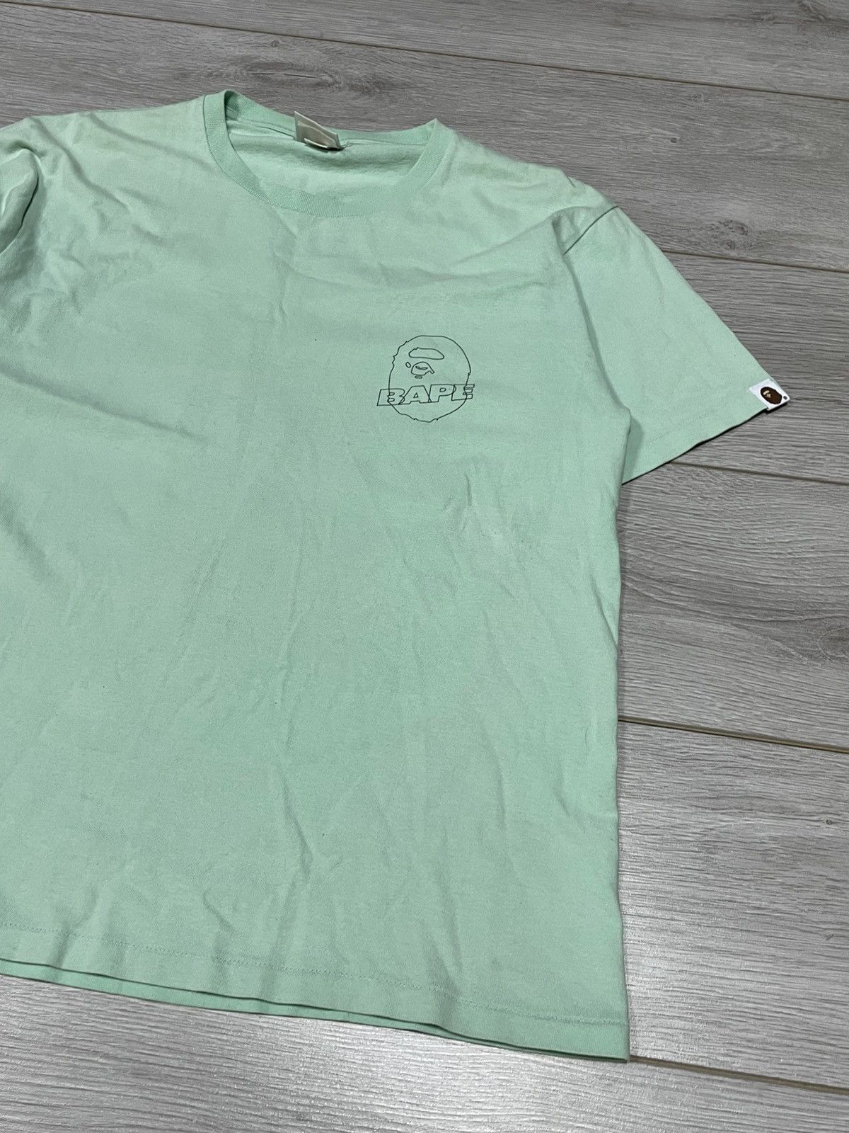 Bape Bape monogram spell out big logi head t-shirt Size US L / EU 52-54 / 3 - 3 Thumbnail
