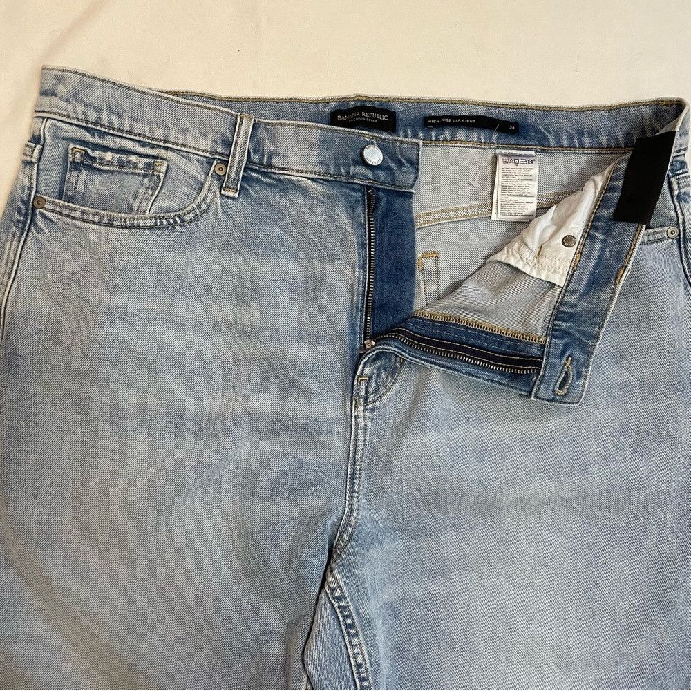 Banana Republic NWT New Banana Republic High Rise Straight Leg Ankle Jeans Size 34" / US 12 / IT 48 - 9 Thumbnail