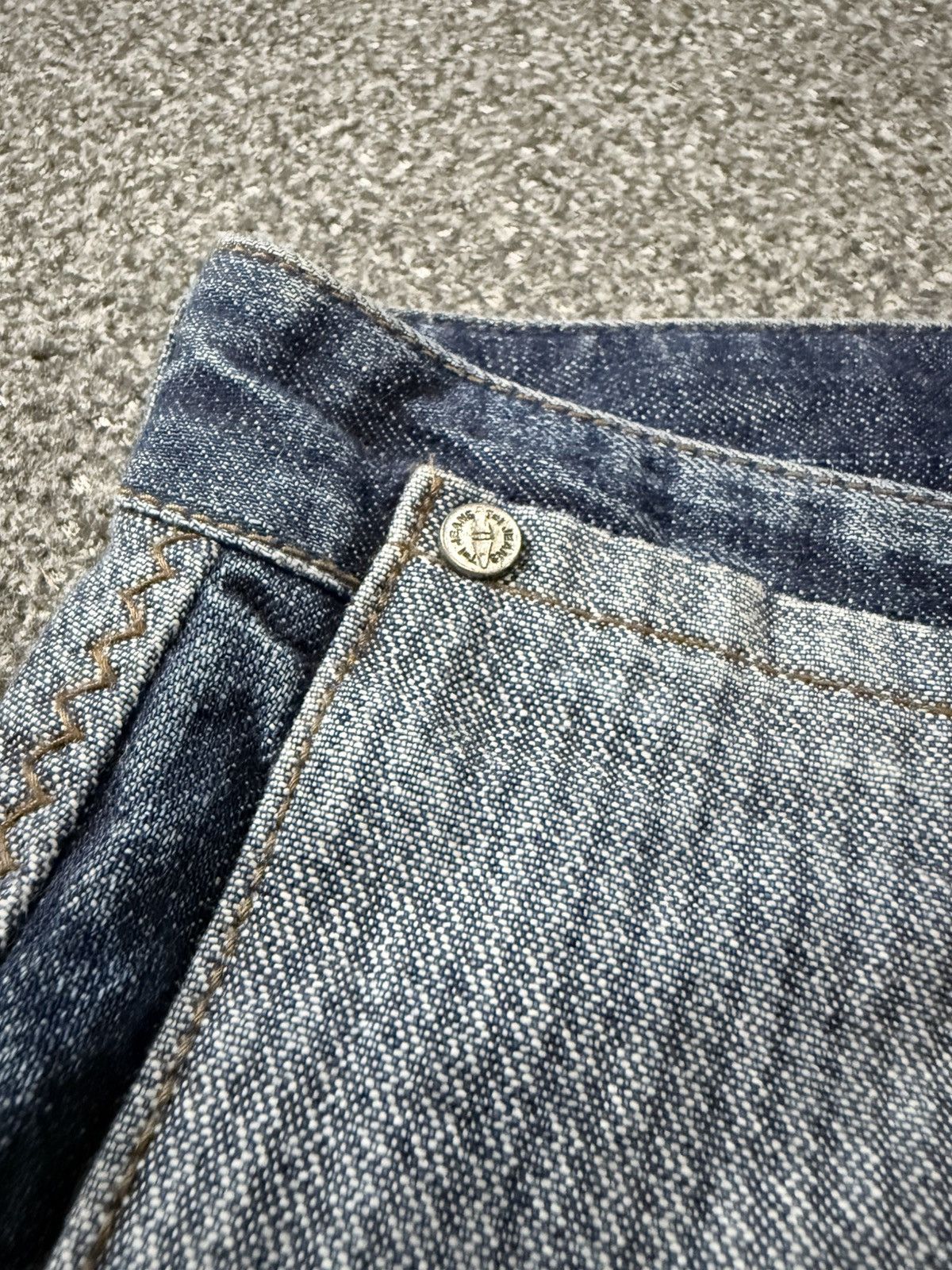 Fashion Victim Archive Japanese Denim Thinun Distressed Grunge Y2K Jeans Size US 30 / EU 46 - 15 Thumbnail