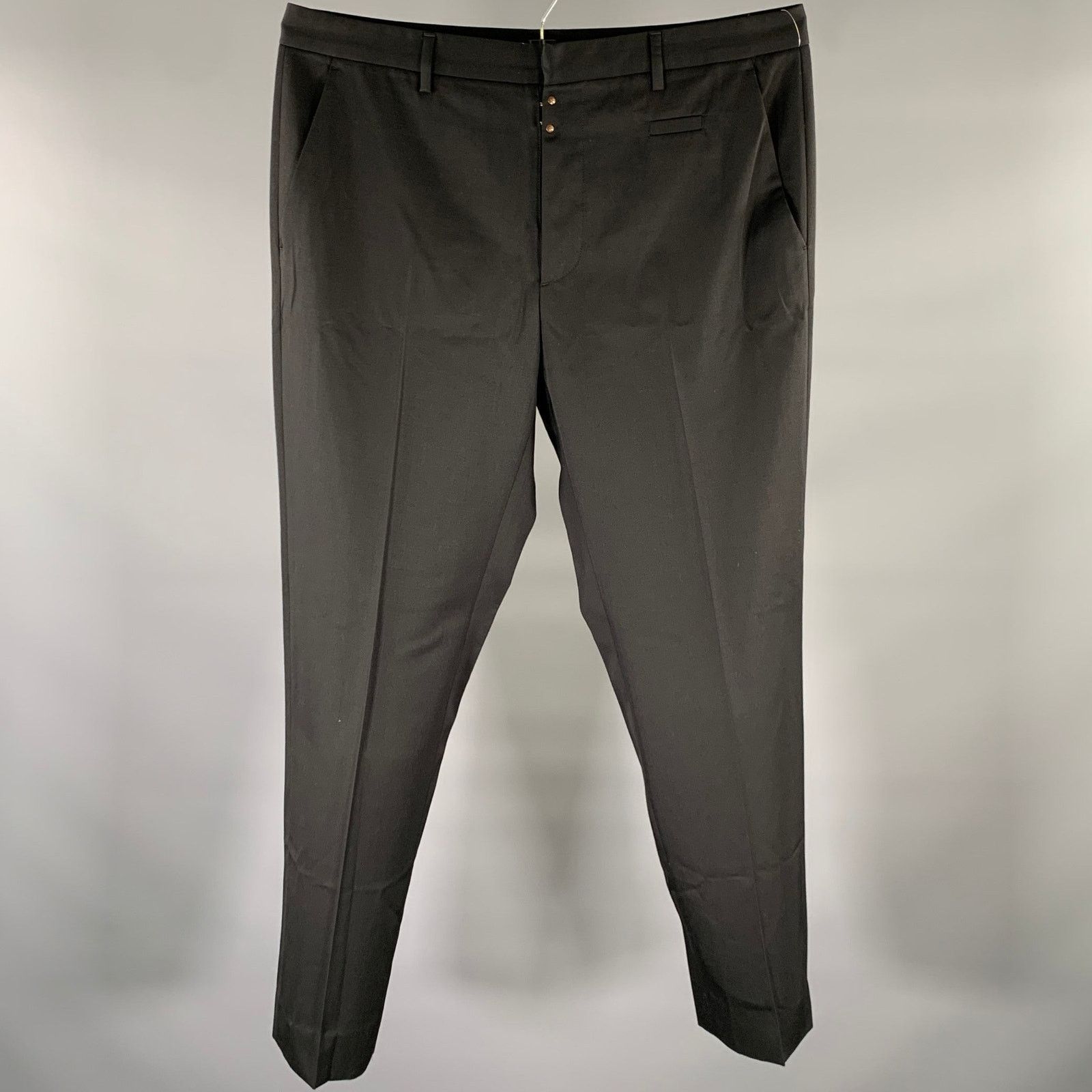 Maison Margiela MAISON MARGIELA Size 36 Black Wool Dress Pants Size US 36 / EU 52 - 1 Thumbnail