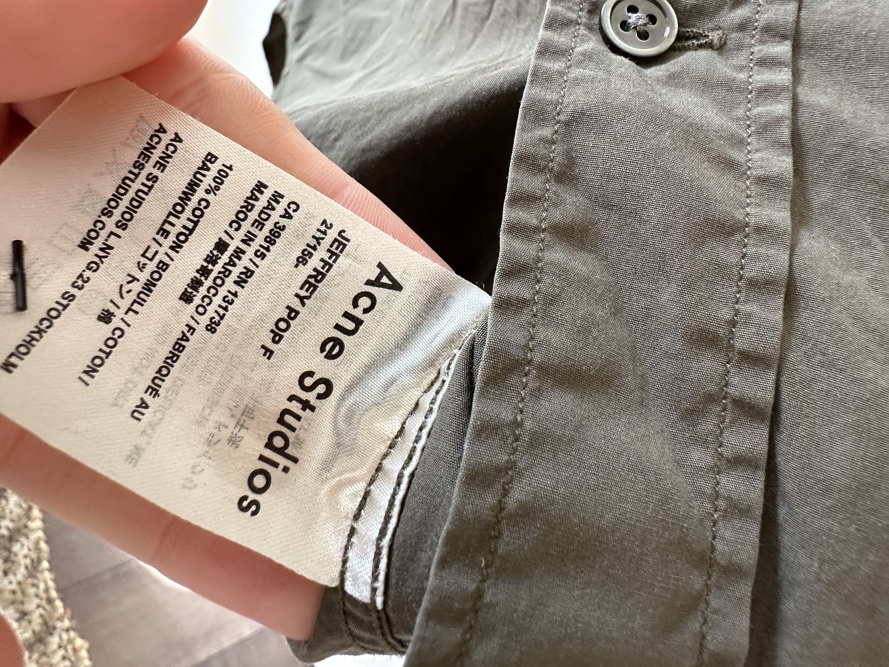 Acne Studios Acne Studios Face Logo Button Up Shirt Size US M / EU 48-50 / 2 - 4 Thumbnail