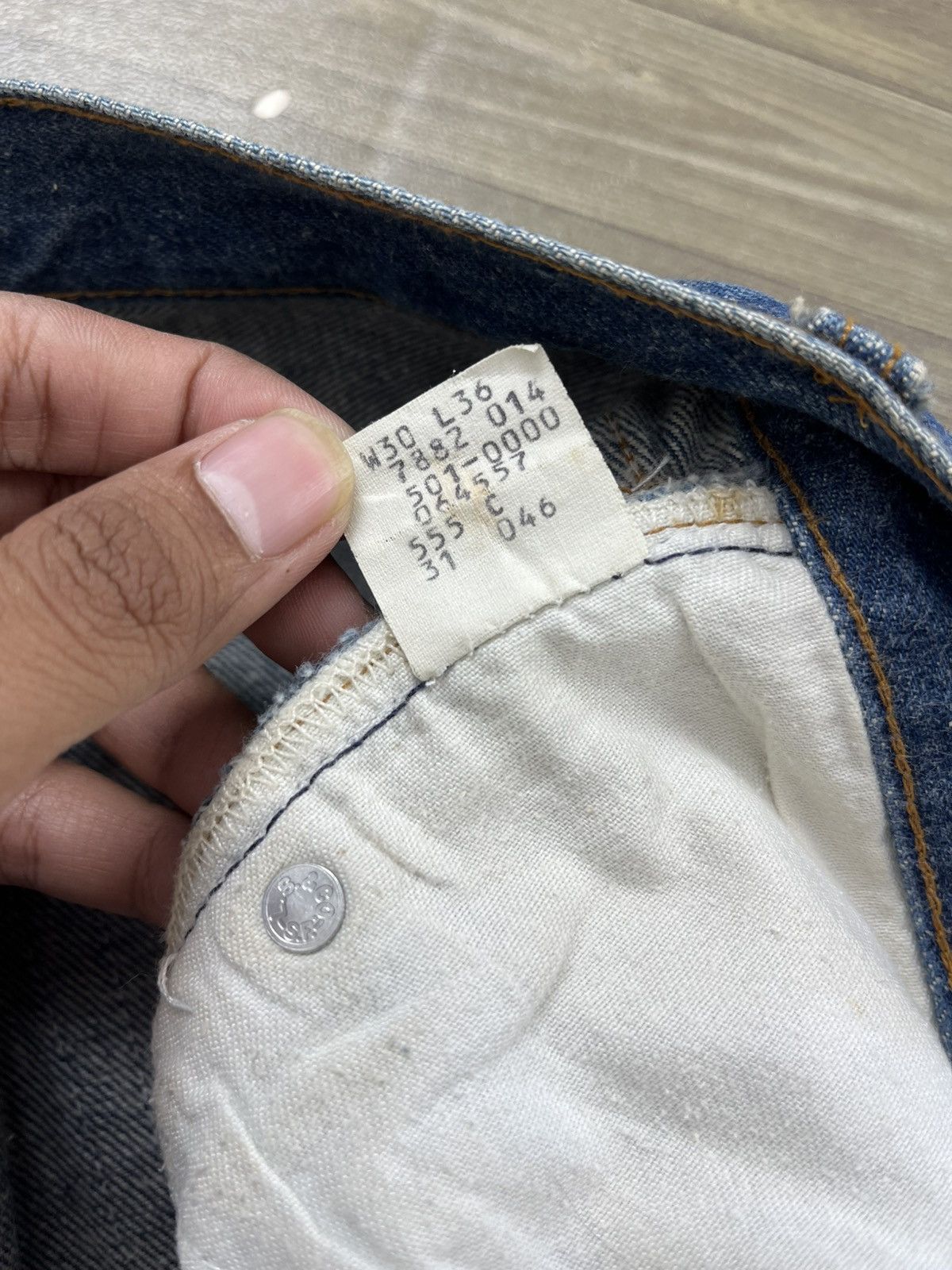 Levi's Vintage Clothing 🇺🇸1980s Vintage Levis 501 30x36 Straight Leg Blue Jeans Size US 30 / EU 46 - 12 Thumbnail