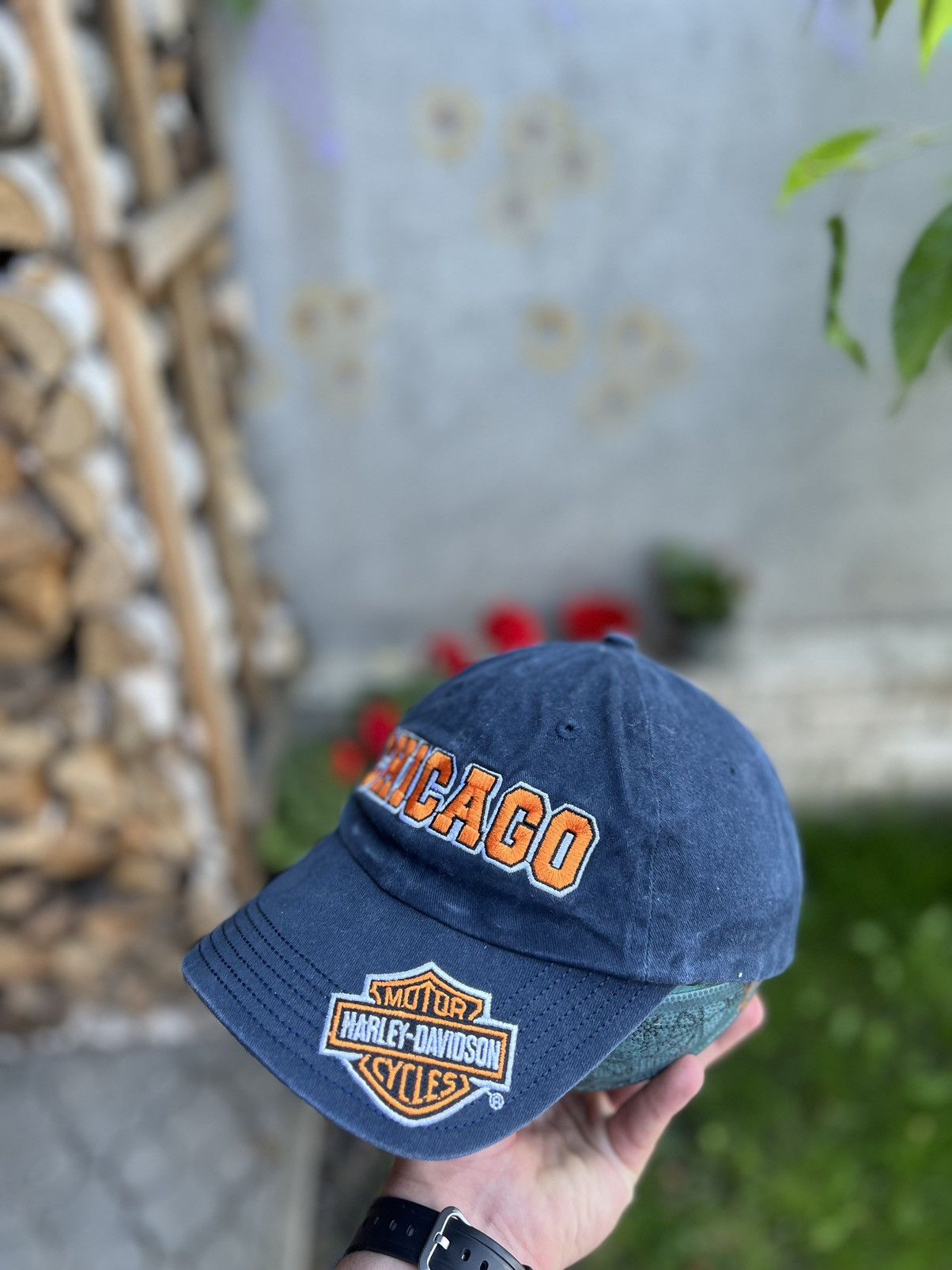 Harley Davidson × Vintage Harley Davidson Vintage Hat Cap Size ONE SIZE - 1 Thumbnail