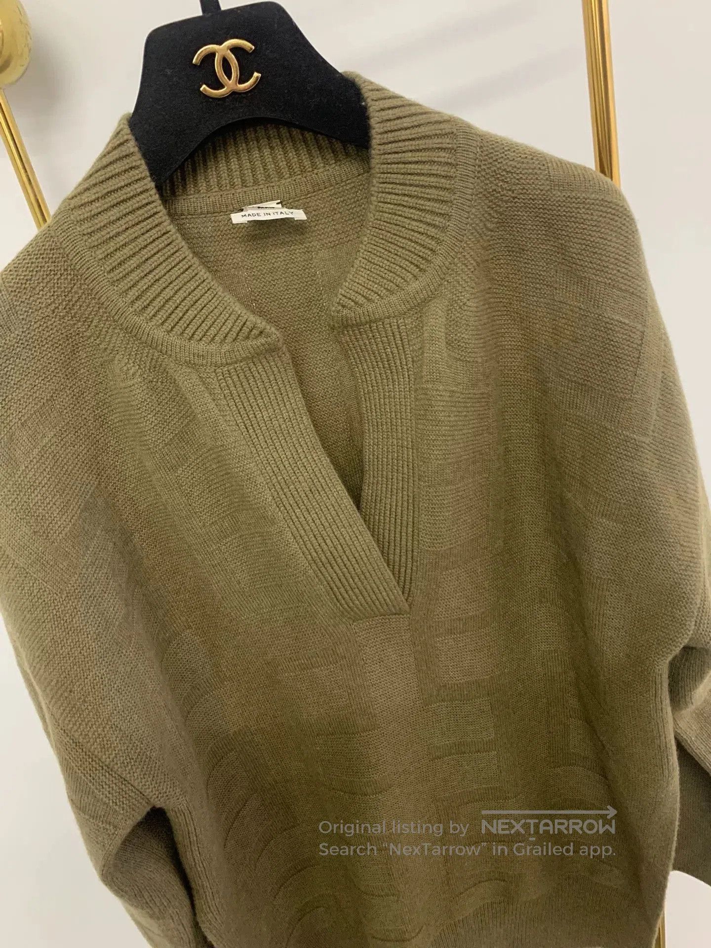 Hermes Hermes Green Wool Knit Sweater. Size US XS / EU 42 / 0 - 2 Thumbnail