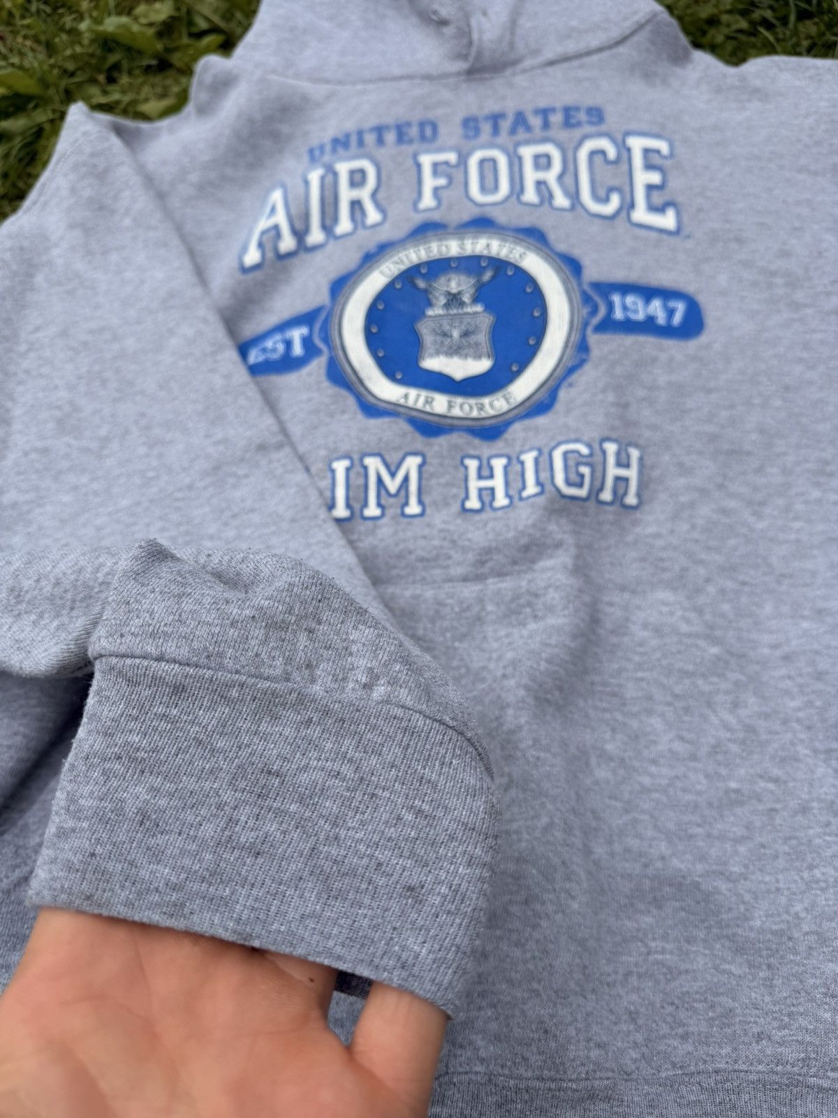Vintage Y2K United States Air Force Hoodie Size Large Size US L / EU 52-54 / 3 - 3 Thumbnail