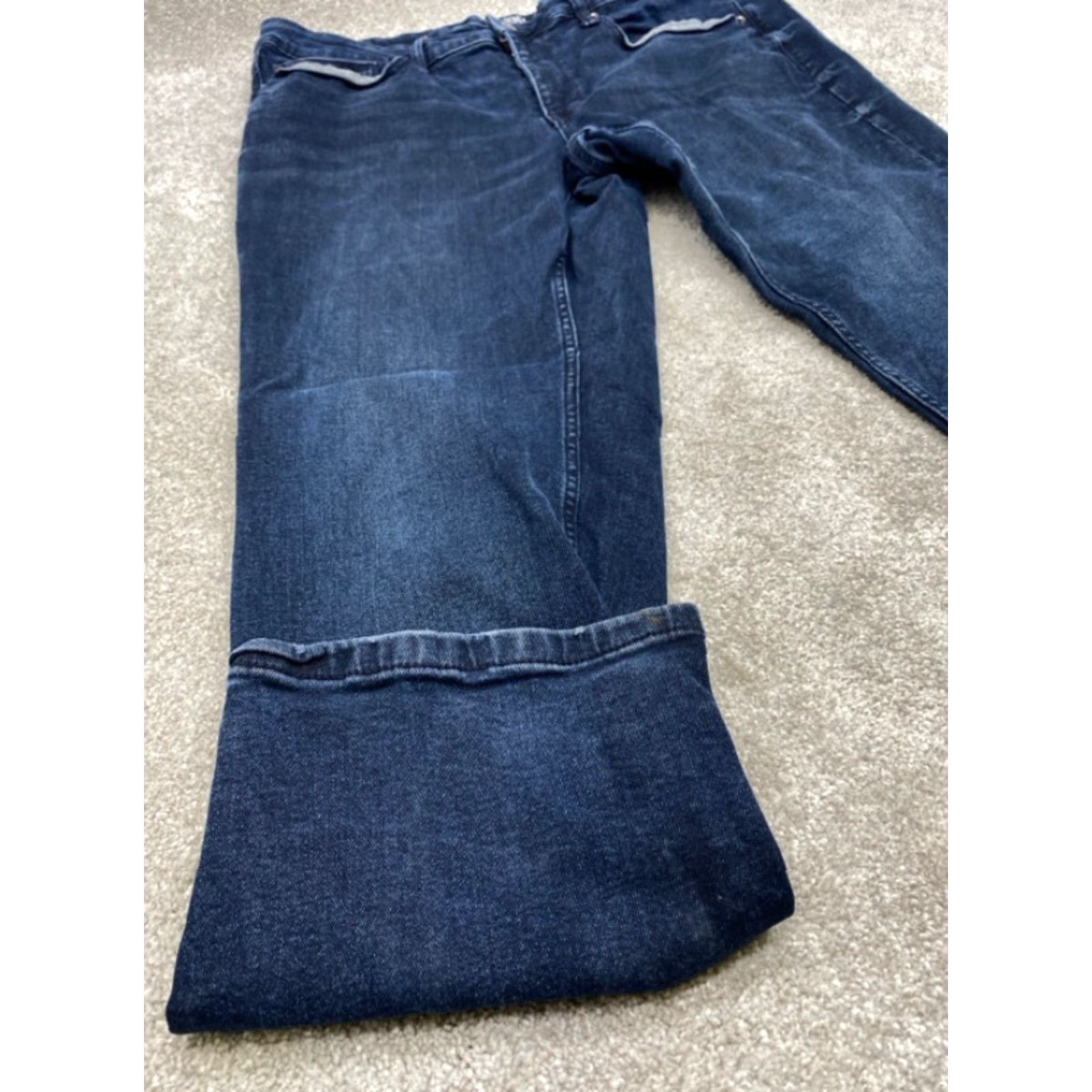 DKNY DKNY Jeans Men 36X30 Blue Denim Slim Fit Straight Leg Stretch 5348 Regular 5-Pocket Design Mens Clothing Jeans Size US 36 / EU 52 - 2 Thumbnail