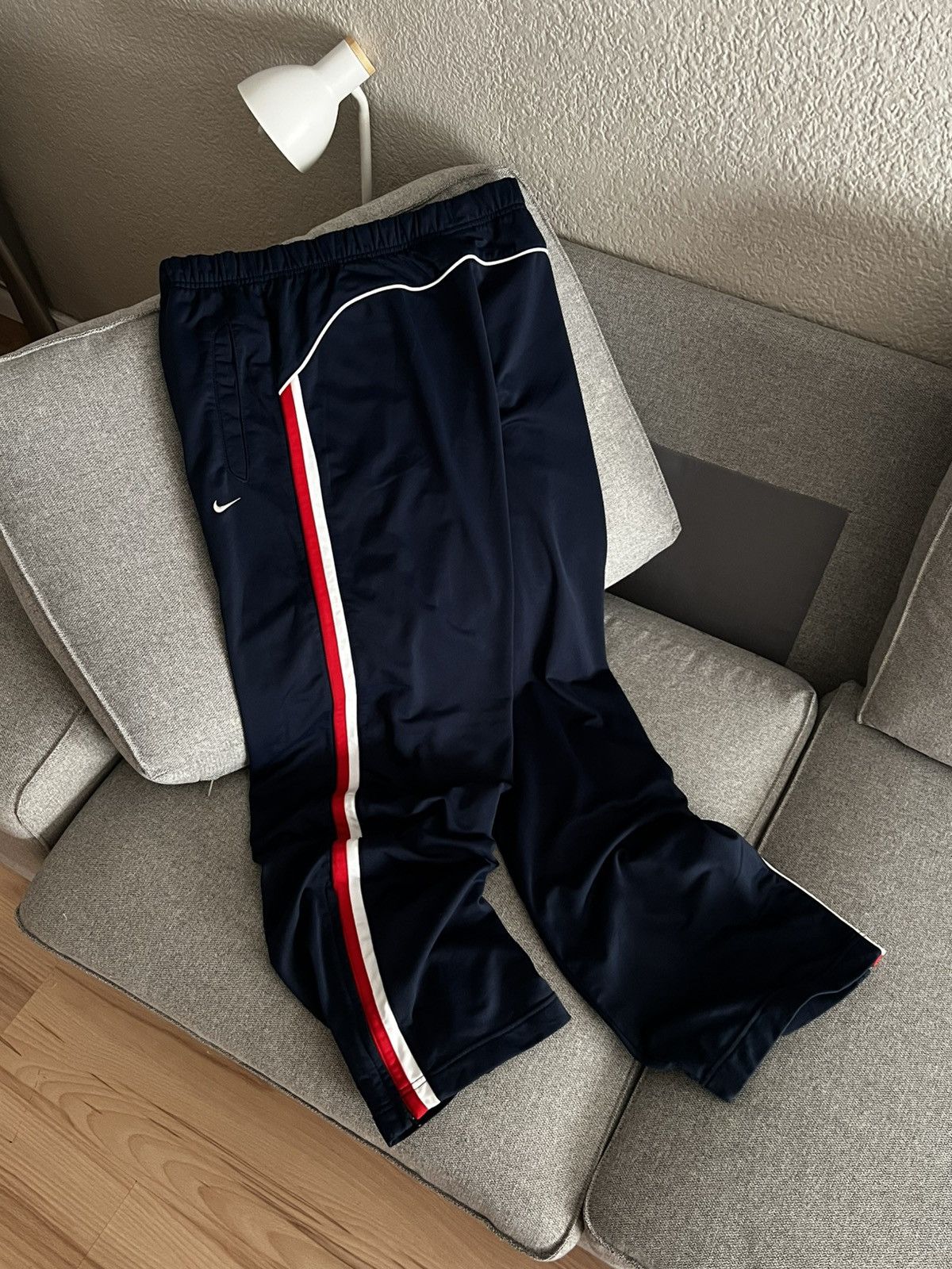 Nike VINTAGE NIKE BAGGY SWOOSH DRILL PANTS 90s Y2K size XL Size US 36 / EU 52 - 7 Thumbnail