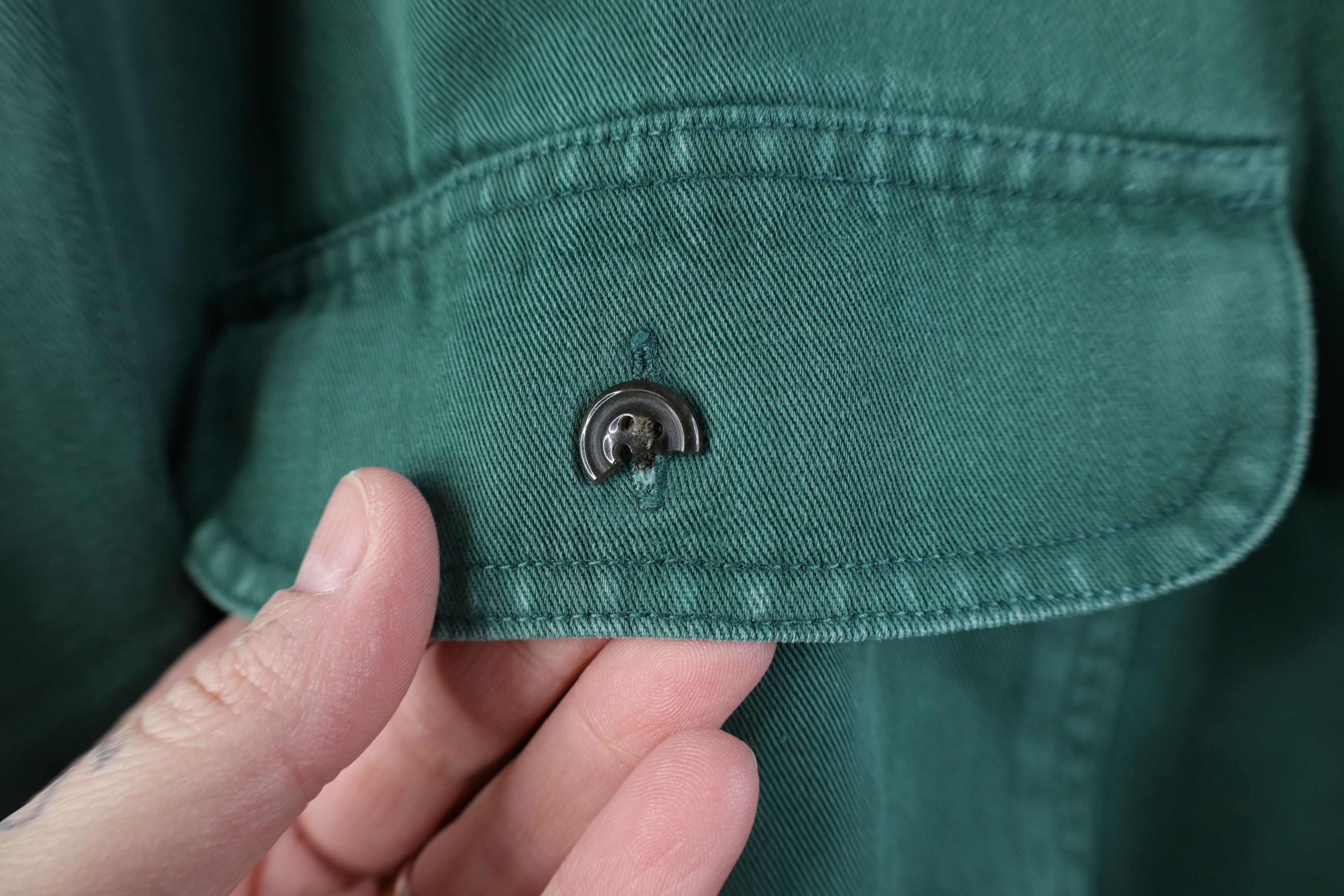 American Eagle Outfitters Vintage 90s American Eagle Outfitters Twill Button Shirt Size US XL / EU 56 / 4 - 4 Thumbnail