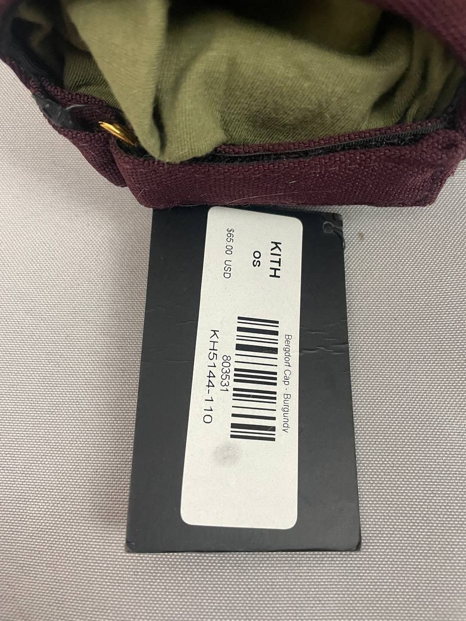 Bergdorf Goodman × Kith KITH x Bergdorf Goodman Cap Burgundy Hat Size ONE SIZE - 9 Thumbnail