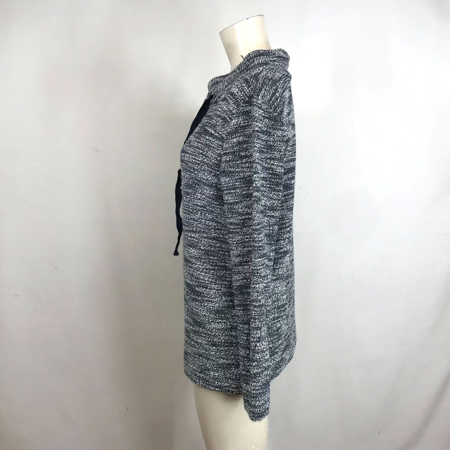 Loft LOFT Women's Small Navy Long Sleeve High Neck Polyester Lounge Top Size S / US 4 / IT 40 - 6 Thumbnail
