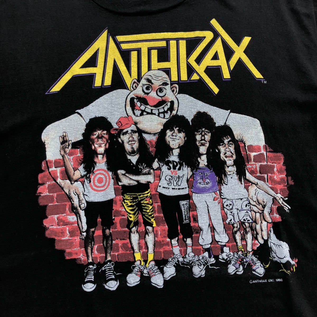 Band Tees Anthrax 1988 Tour State Of Euphoria Vintage 80’s T-Shirt Size US XL / EU 56 / 4 - 6 Thumbnail