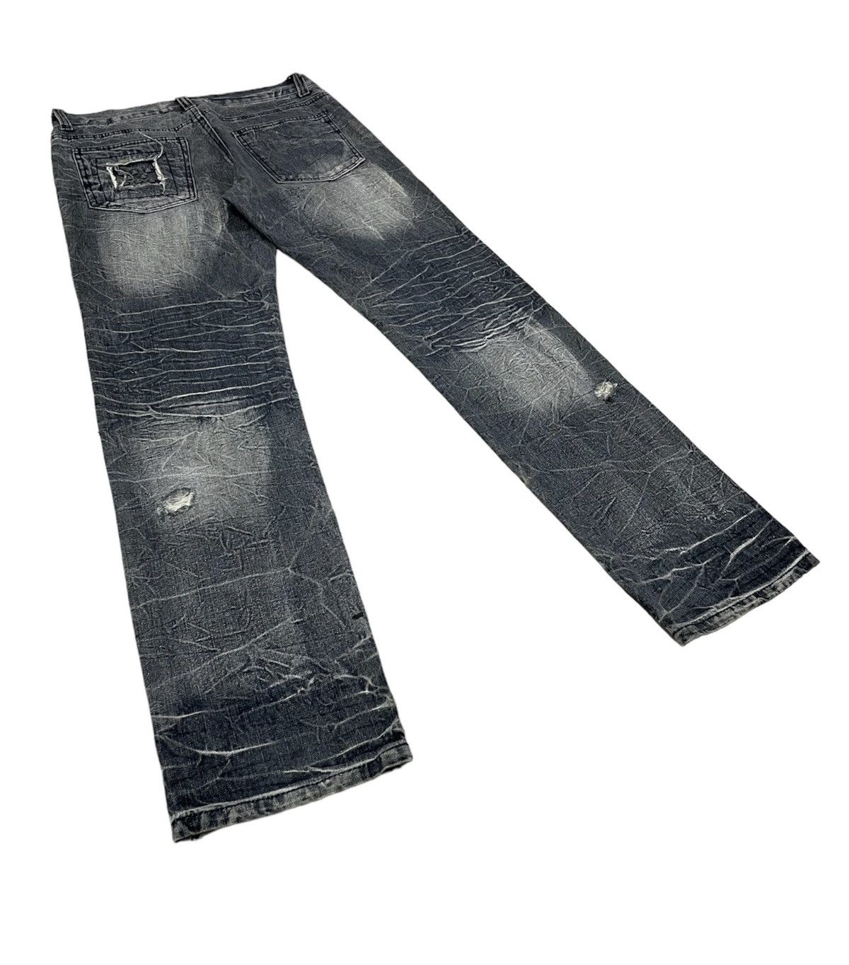 If Six Was Nine Lowbox Japan Studded Distressed Jeans Size US 31 - 6 Thumbnail