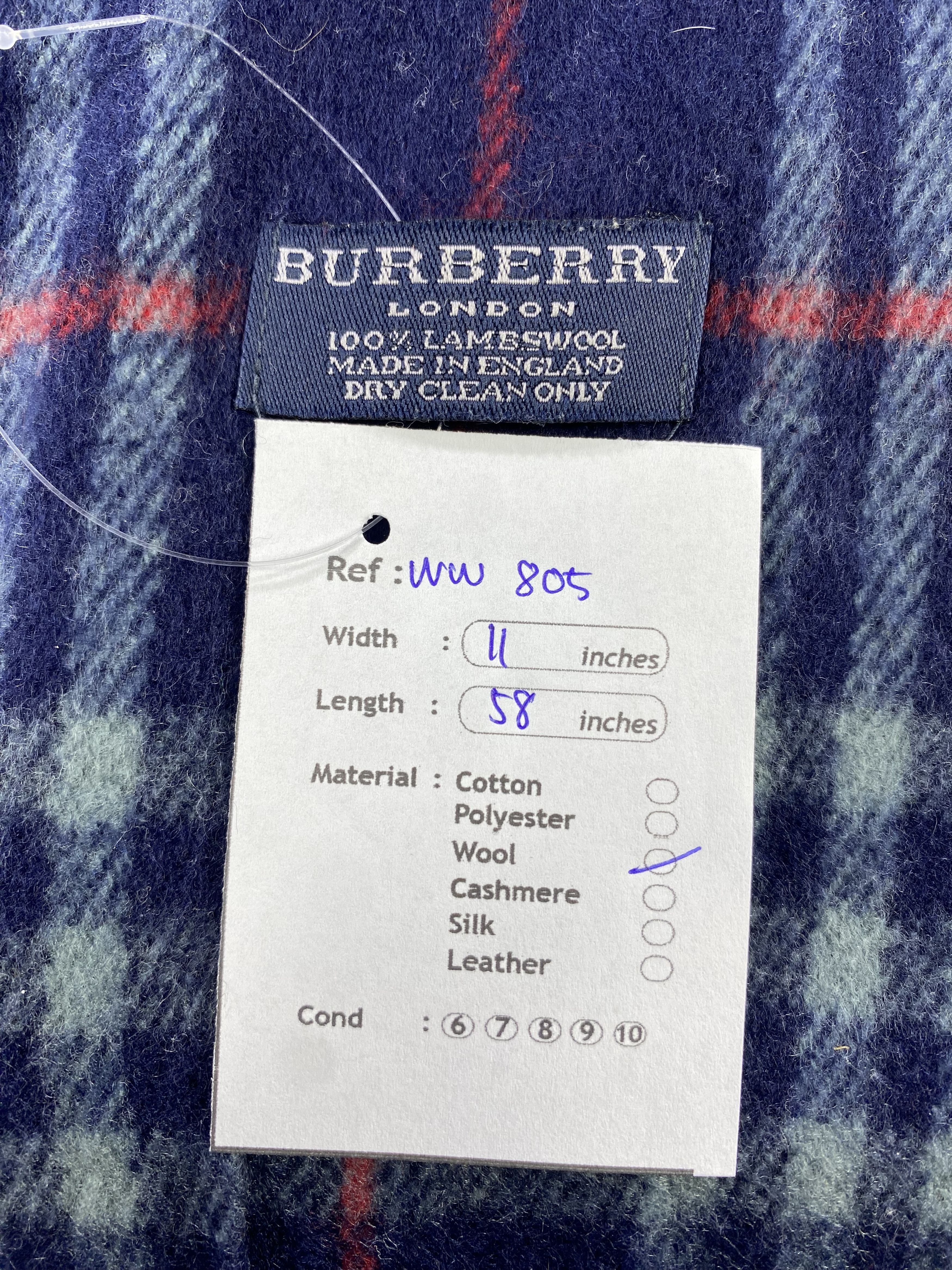 Burberry × Vintage Burberry Scarf / Muffler / Neckwear - WW805 Size ONE SIZE - 5 Thumbnail
