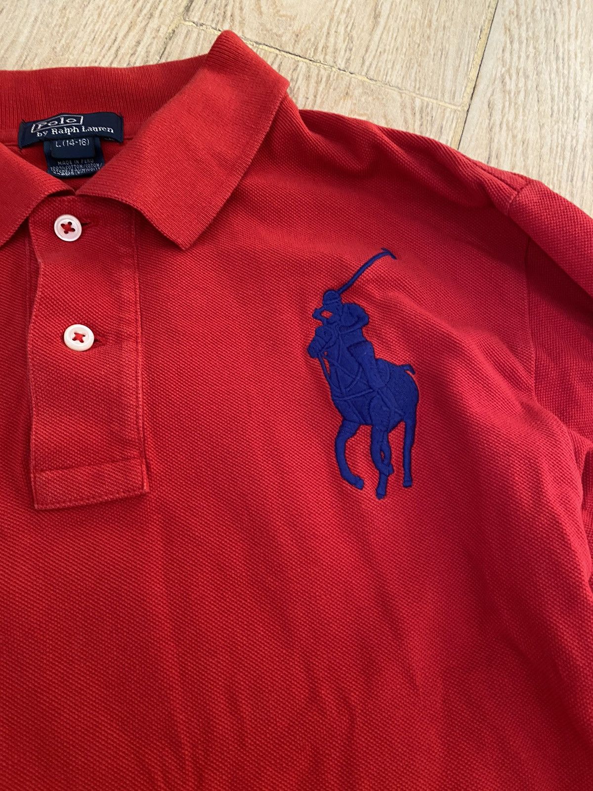 Polo Ralph Lauren × Vintage Polo Ralph Lauren distressed rugby sweatshirt Size US S / EU 44-46 / 1 - 4 Thumbnail