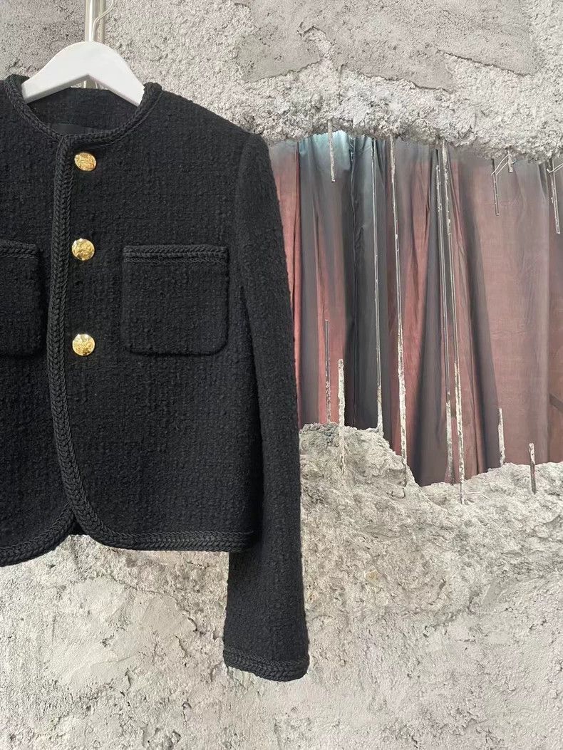 Celine Celine Black Gold Button Tweed Jacket Size US S / EU 44-46 / 1 - 4 Thumbnail