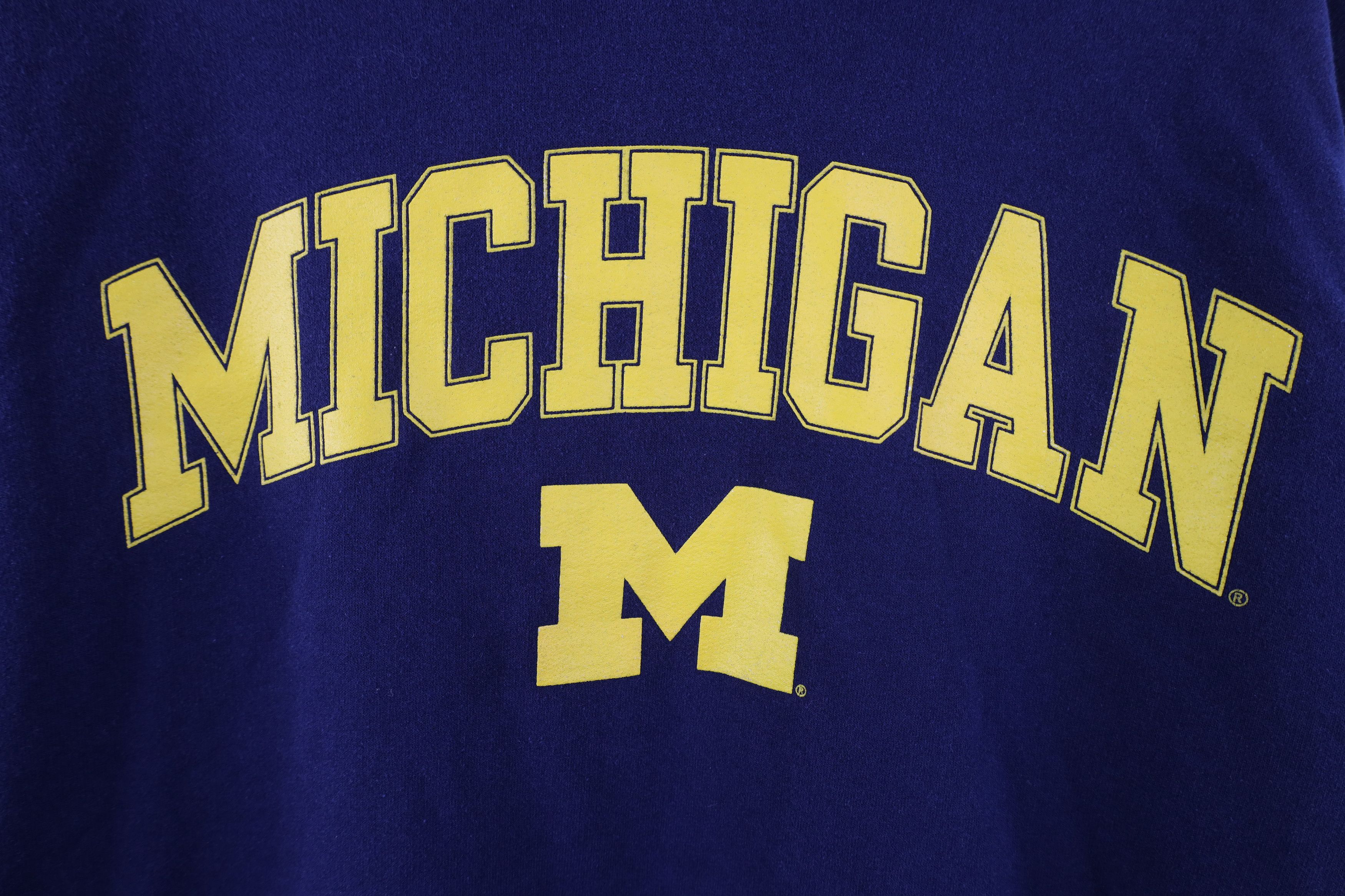 Vintage Vintage 90s Spell University of Michigan Hoodie Sweatshirt Size US L / EU 52-54 / 3 - 4 Thumbnail