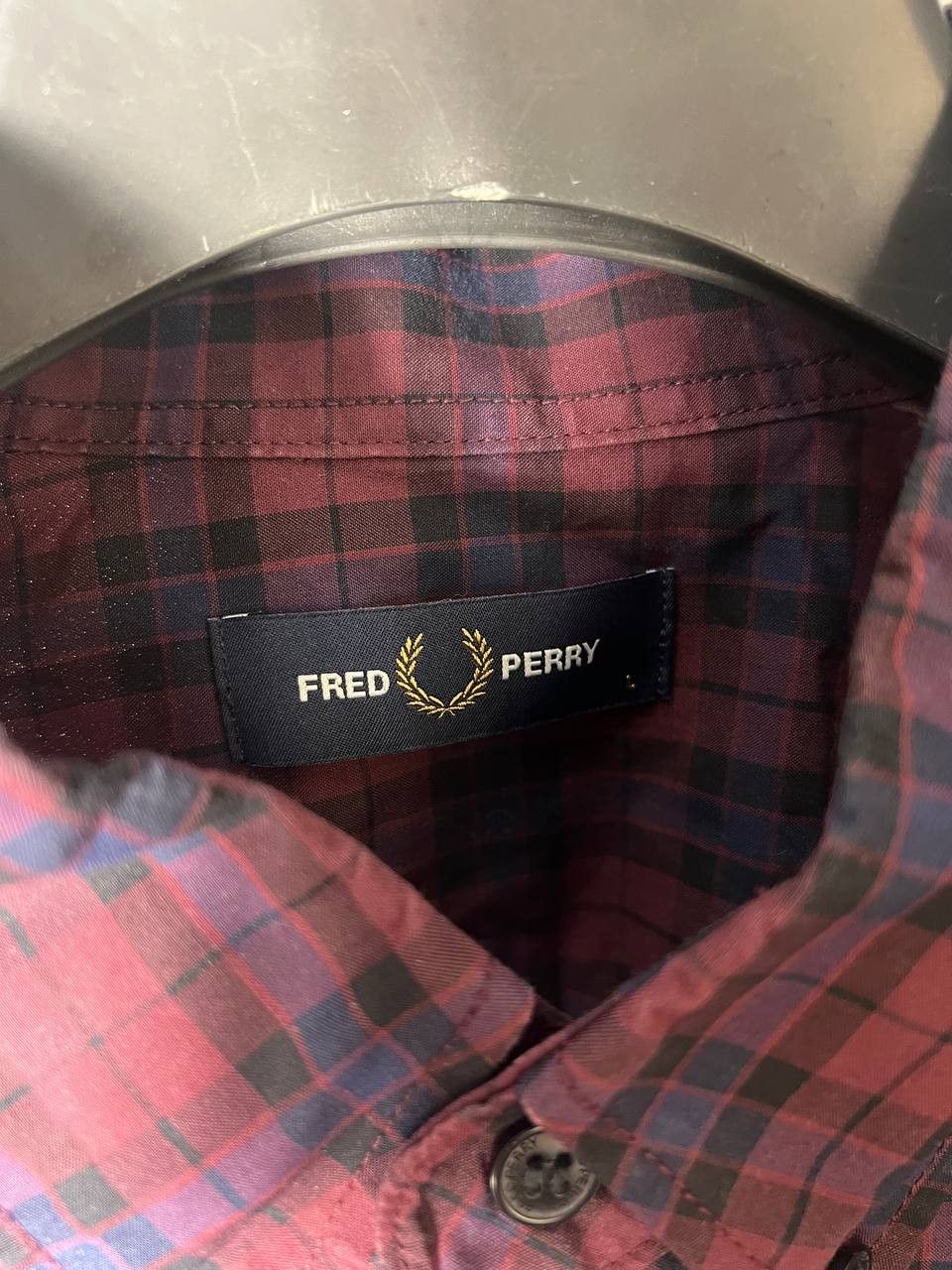 Fred Perry VINTAGE FRED PERRY FLANNEL DESIGNER SHIRT CASUAL Y2K 90s UK Size US L / EU 52-54 / 3 - 4 Thumbnail