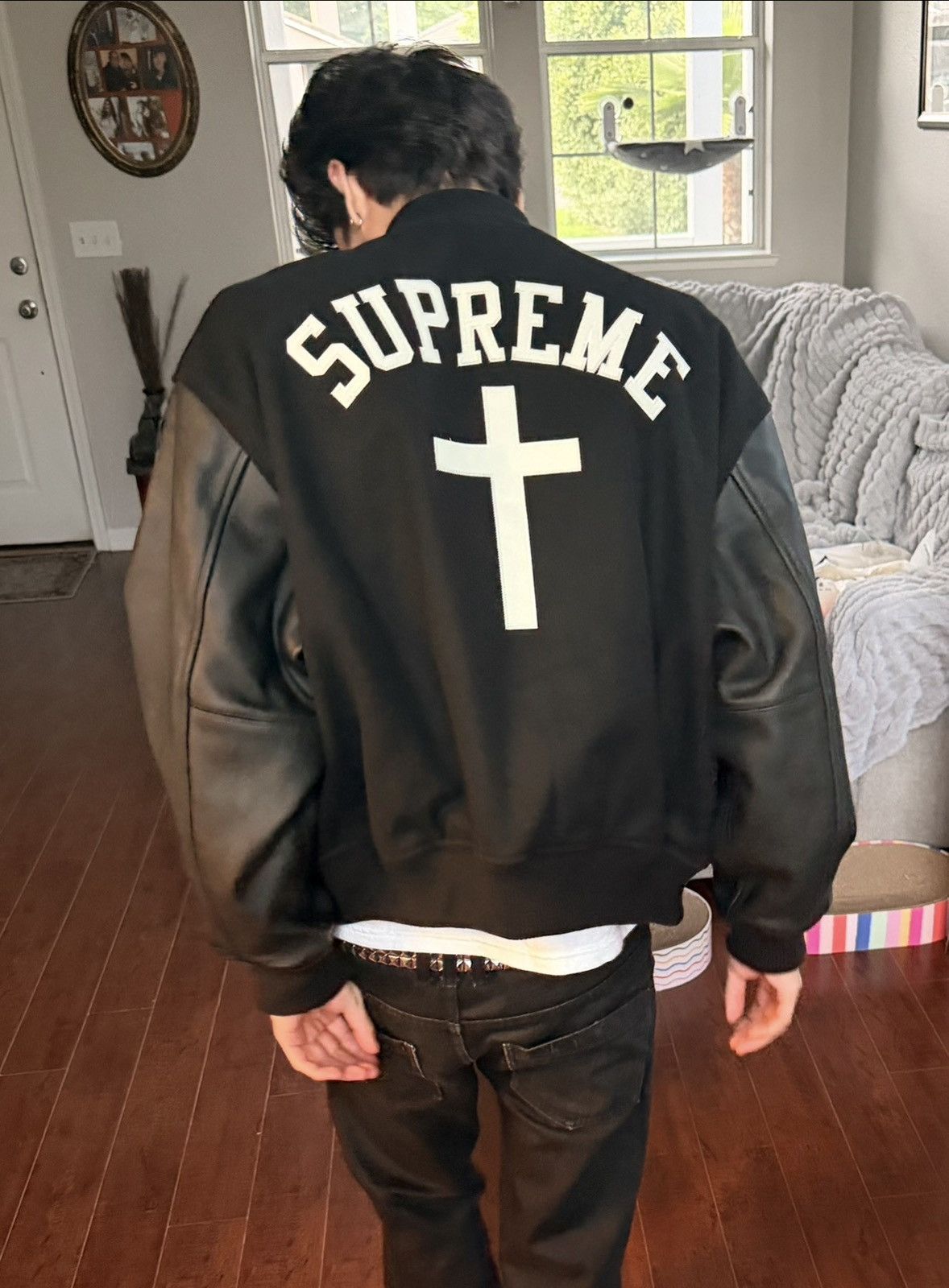 Supreme SS26 Cross Varsity Jacket