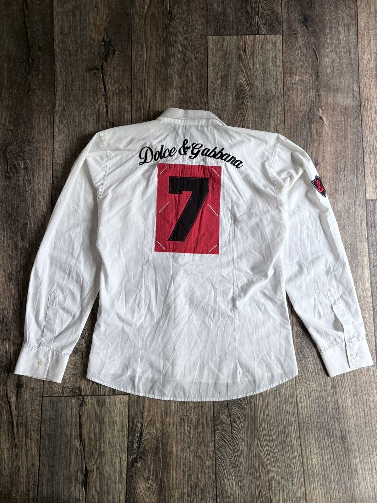 Dolce & Gabbana Dolce & Gabbana Vintage White Shirt Button Up Size XL / US 12-14 / IT 48-50 - 14 Thumbnail