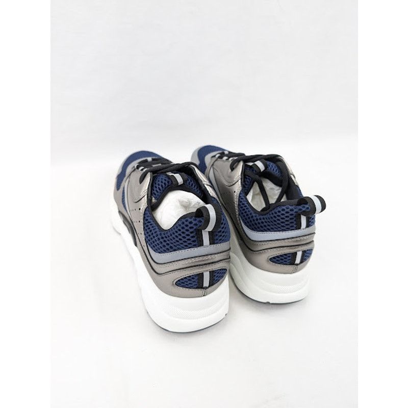 Dior o1rshd1 B22 Calfskin Mesh Sneakers in Grey/Blue Size US 8 / EU 41 - 20 Thumbnail
