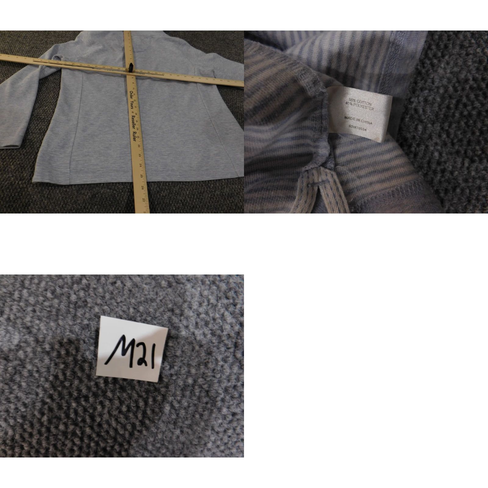 Orvis Orvis Sweater Women M Blue Pullover Raglan Sleeve Turtleneck Knit Stitch Stretch Casual Outdoor pullover Cotton Polyester Pullover Size M / US 6-8 / IT 42-44 - 9 Thumbnail
