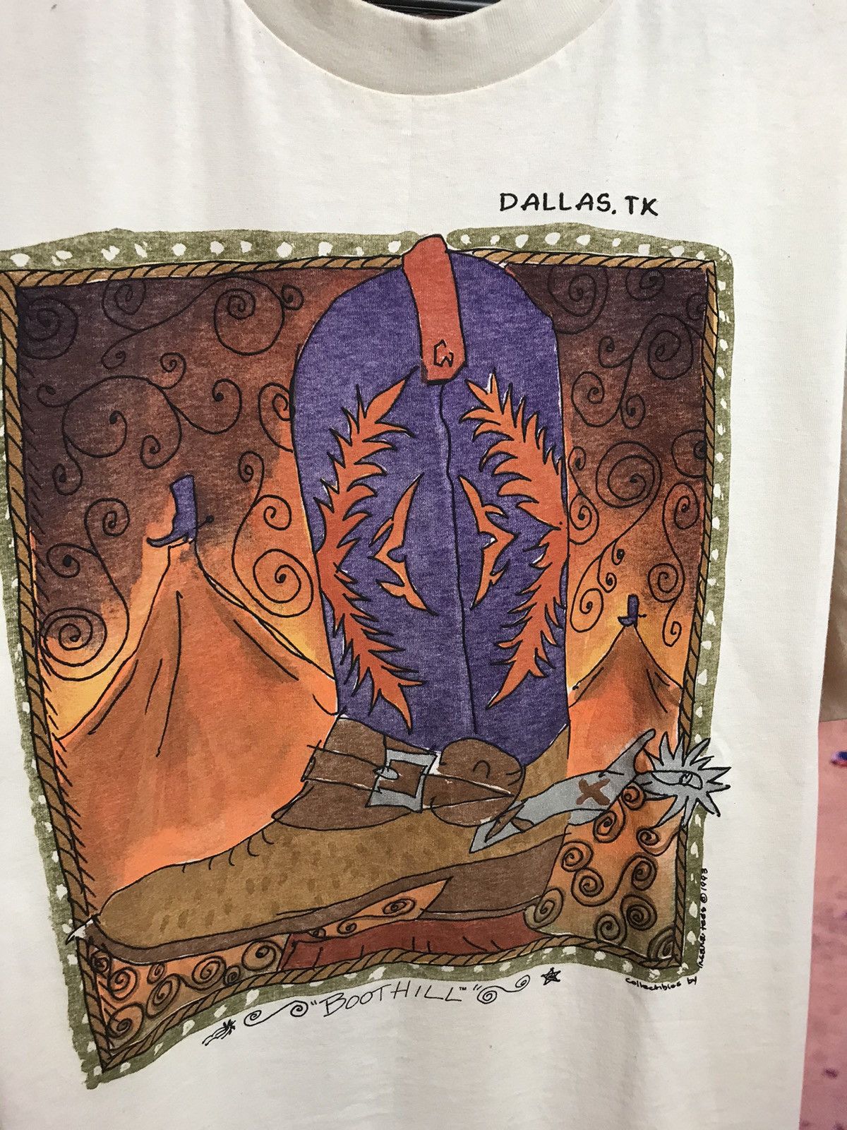 Band Tees × Vintage Vintage 90s Boothill Dallas band streetwear tee Size US L / EU 52-54 / 3 - 3 Thumbnail