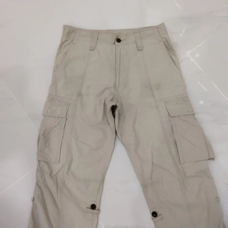 Japanese Brand × Uniqlo UNIQLO FANCY WHITE CARGO PANTS Size US 30 / EU 46 - 2 Thumbnail