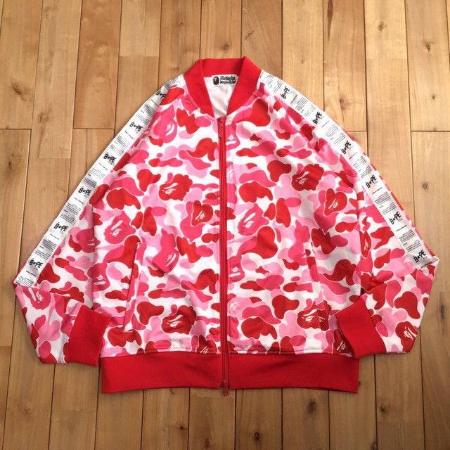 Bape BAPE STA JERSEY Track Jacket ABC camo Pink a bathing ape Size US L / EU 52-54 / 3 - 1 Thumbnail