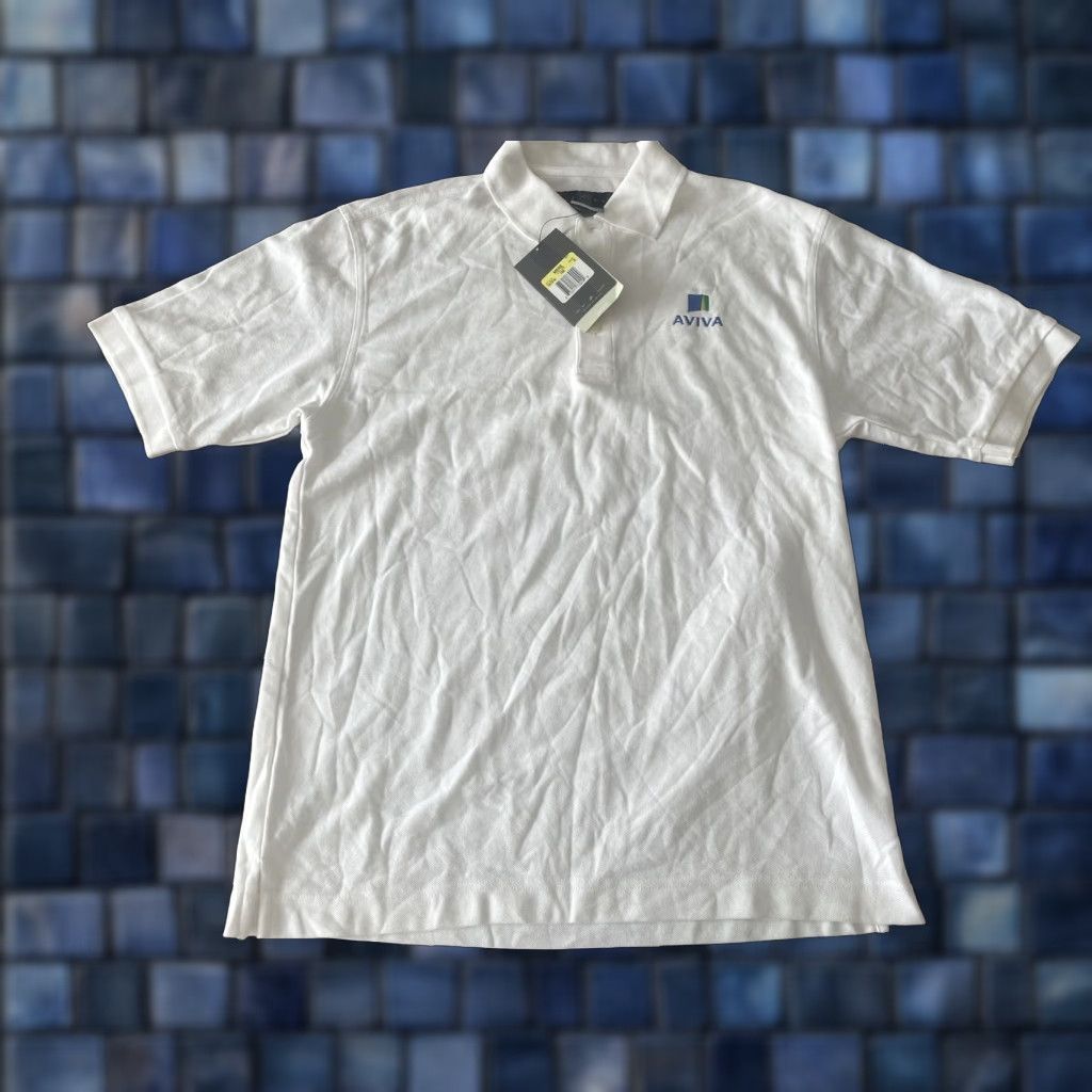 Nike VINTAGE Nike Polo Shirt Mens S White Knit Short Sleeve Logo 90s Y2K Golf Deadstock Size US S / EU 44-46 / 1 - 1 Thumbnail