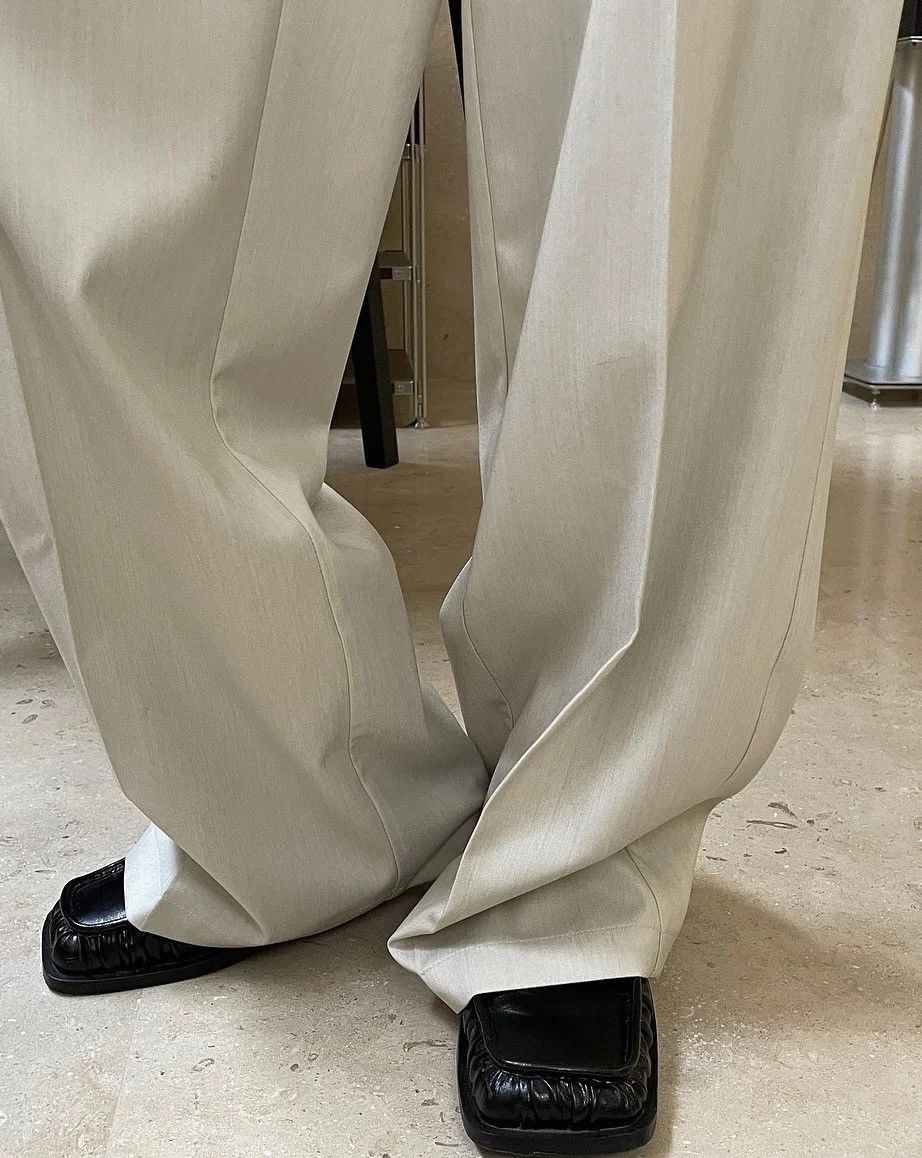 Designer × Vintage Casual Loose Wide Leg Solid Pants Trousers Size US 30 / EU 46 - 7 Thumbnail