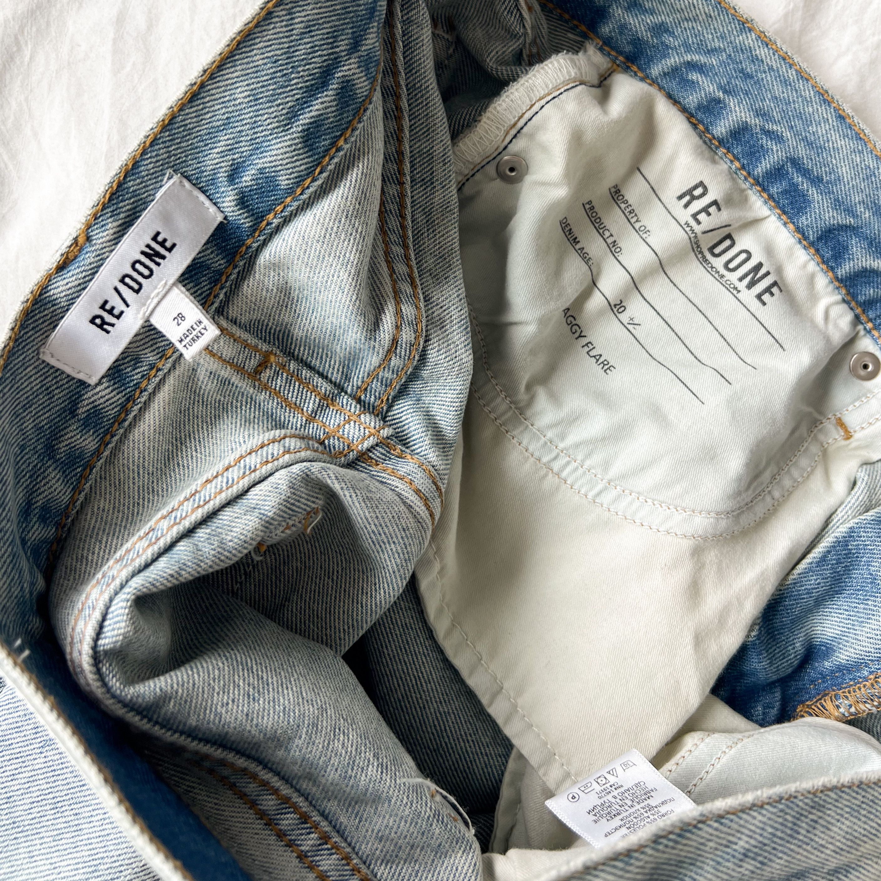 RE/DONE Awesome Re/Done Super Wide Leg Baggy Raver Denim Jeans Size US 32 / EU 48 - 9 Thumbnail