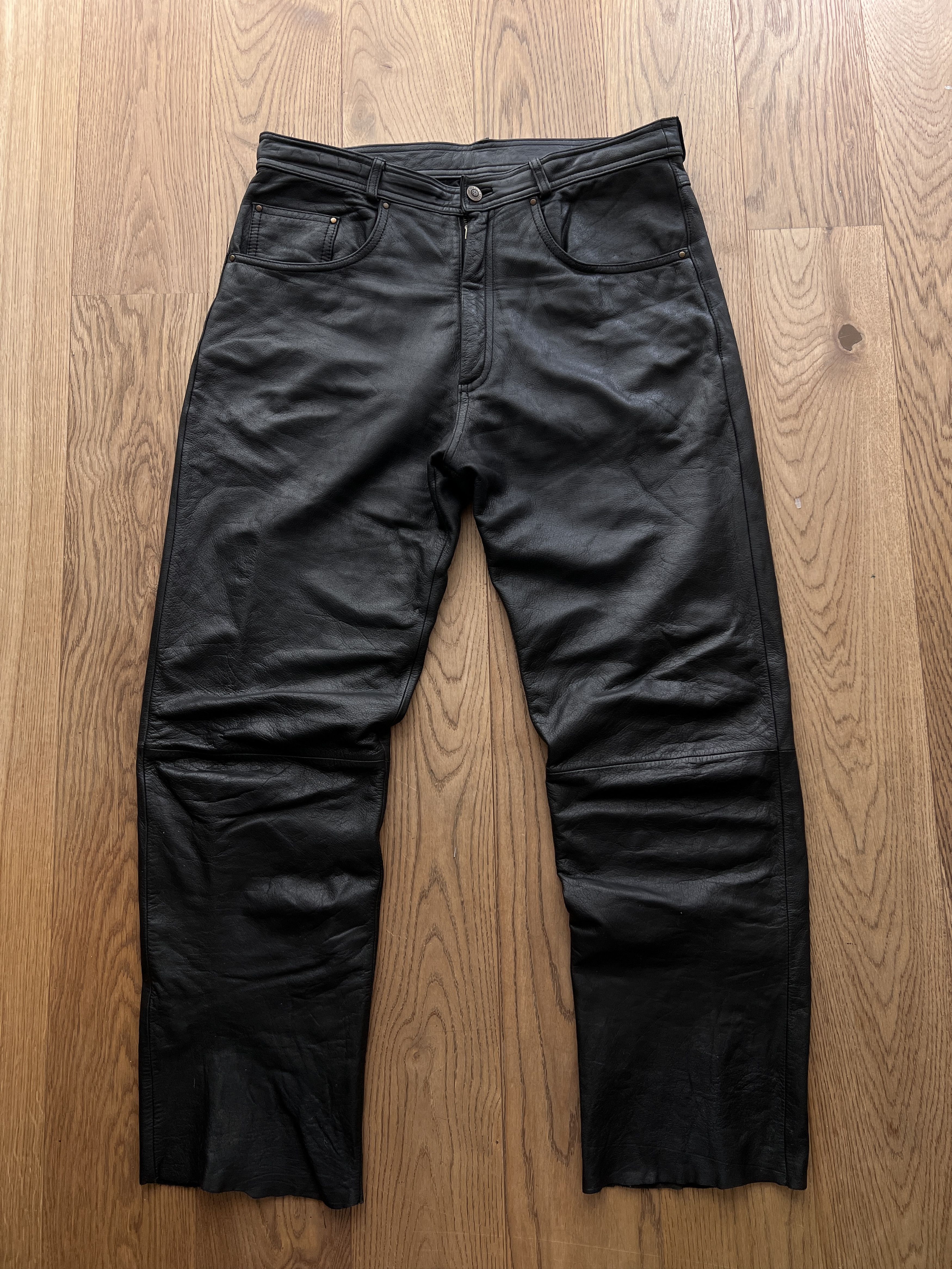 Hysteric Glamour Vintage shine leather pants balenciaga rick owens LGB vibe Size US 34 / EU 50 - 2 Thumbnail