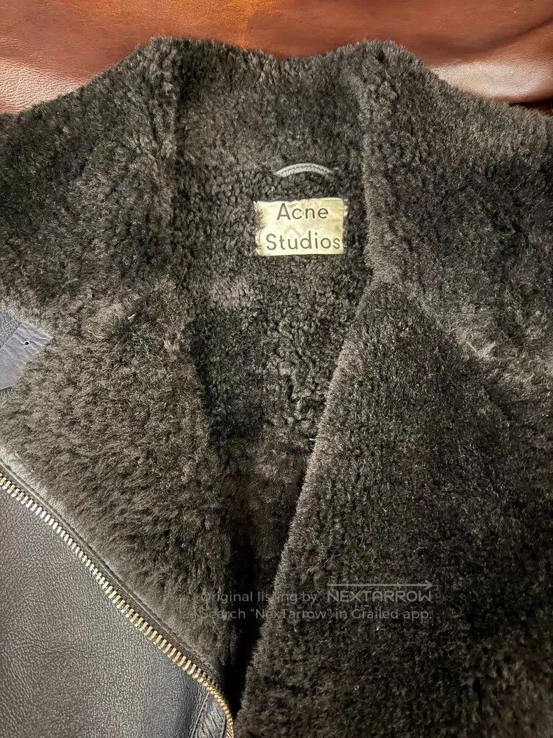 Acne Studios Acne Studios Shearling and Leather Combination Jacket, bla Size XS / US 0-2 / IT 36-38 - 3 Thumbnail