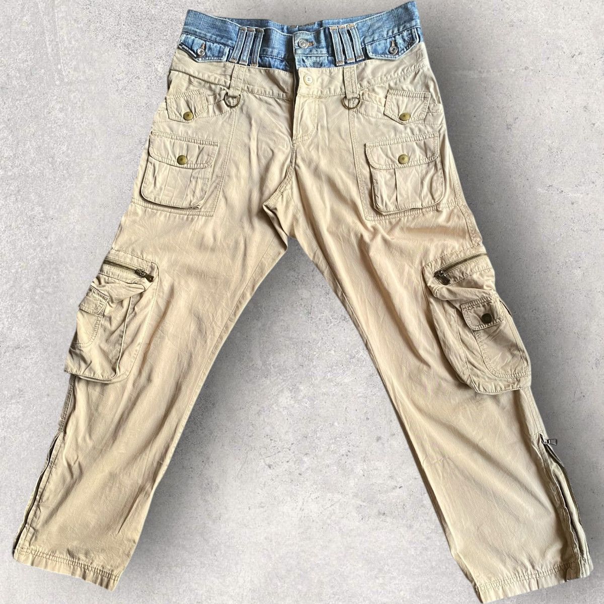 Dolce & Gabbana SS06 Hybrid Double Waist Cargo Pants Size US 32 / EU 48 - 1 Thumbnail