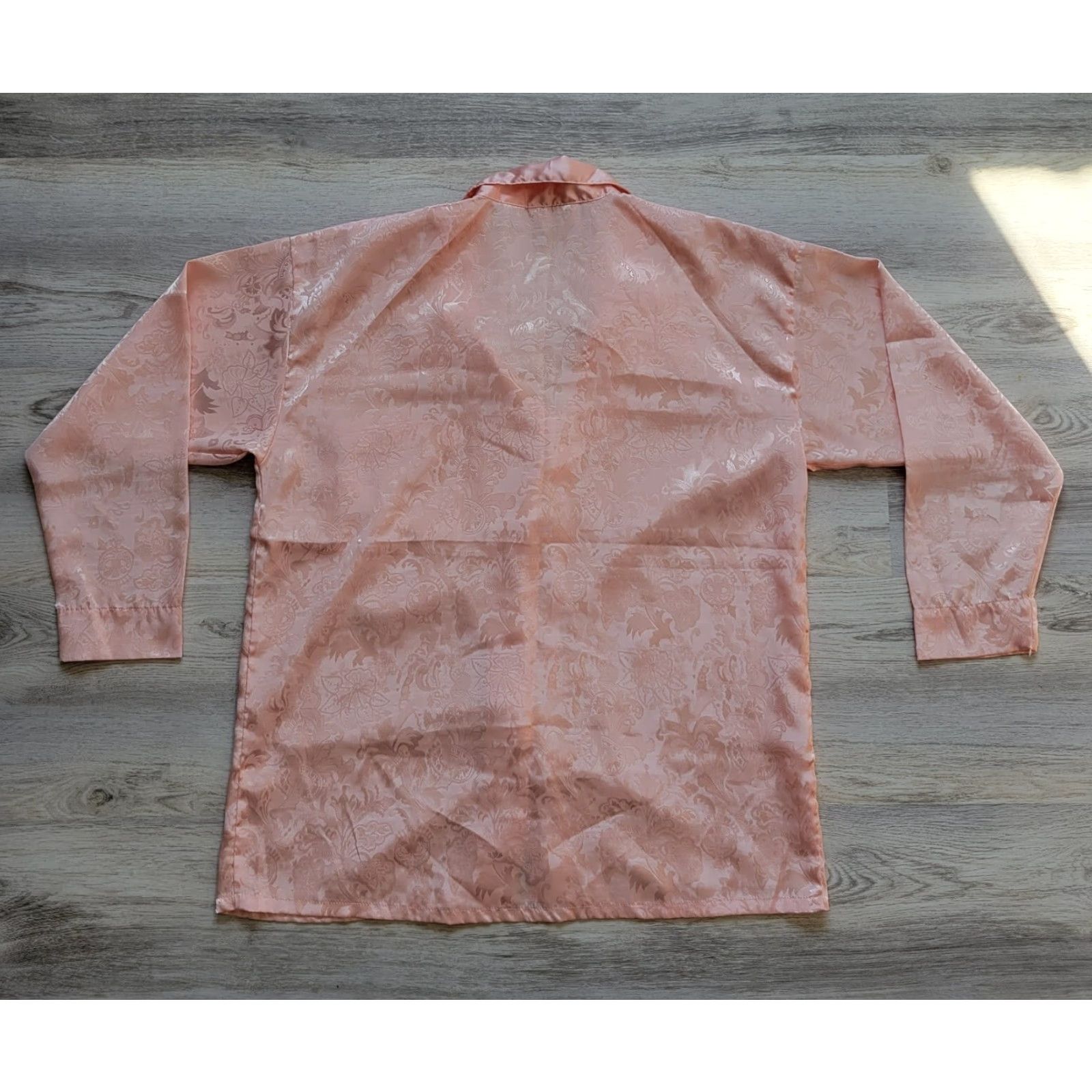 Victoria's Secret VINTAGE Victoria's Secret Gold Label Peach Night Sleep Shirt Floral Sz S Womens Shirt XS? Size S / US 4 / IT 40 - 6 Thumbnail