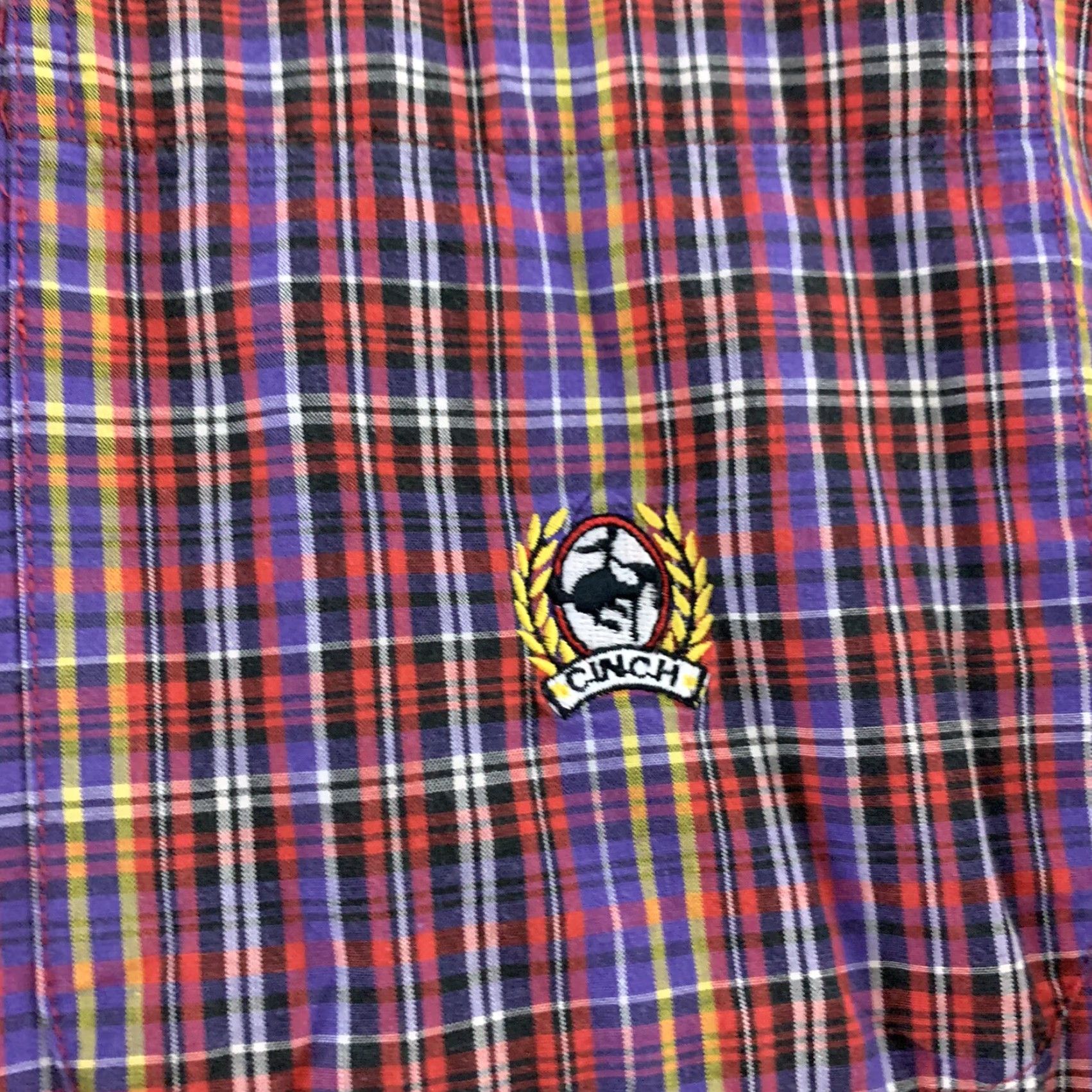 Vintage Cinch Shirt Long Sleeve Plaid Button-Up Men's L Red 100% Cotton Size US L / EU 52-54 / 3 - 4 Thumbnail