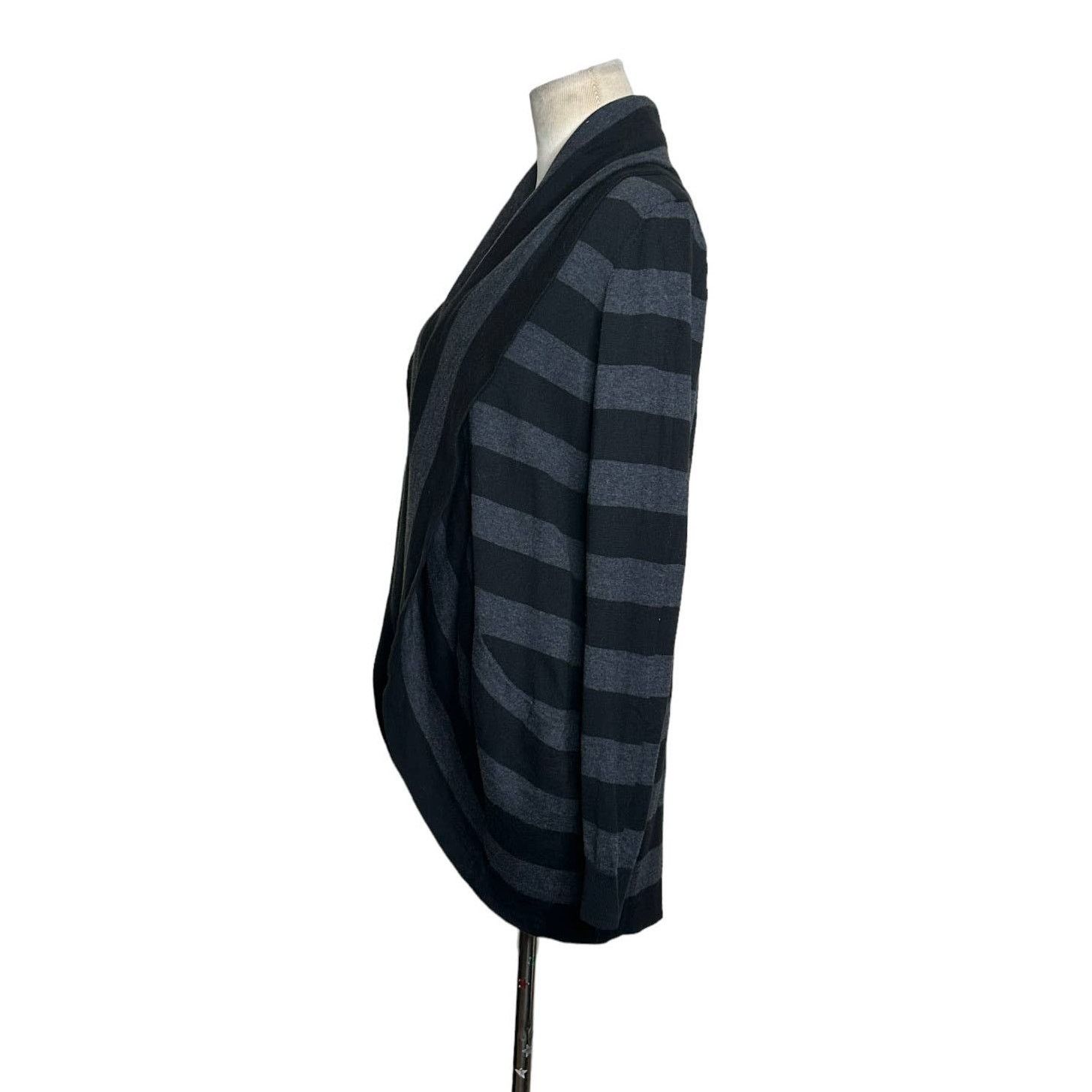 Loft Loft gray black open front long sleeves cardigan size M Size M / US 6-8 / IT 42-44 - 6 Thumbnail