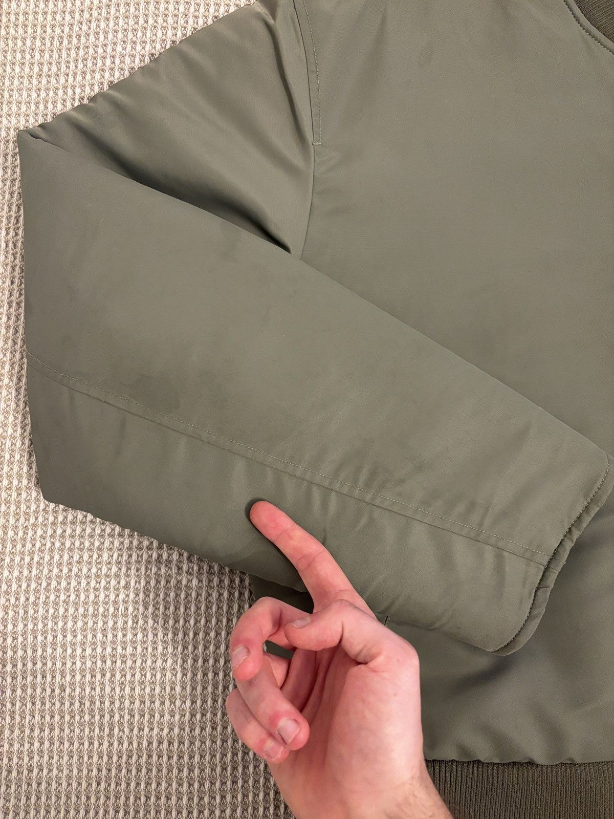 Sunflower Sunflower Green Nylon Bomber Jacket Size L Zip Up Jacket Size US L / EU 52-54 / 3 - 7 Thumbnail