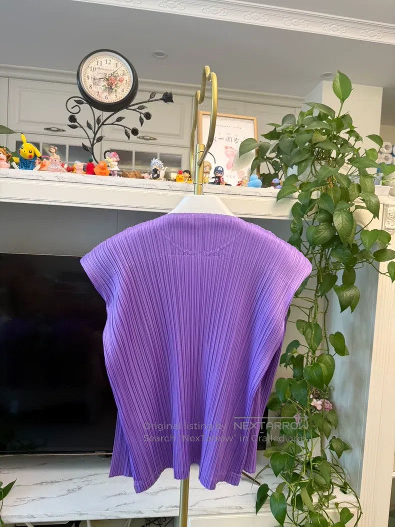 Issey Miyake Issey Miyake size:one size Purple Long Sleeve Size XXS / US 00 / IT 34 - 7 Thumbnail