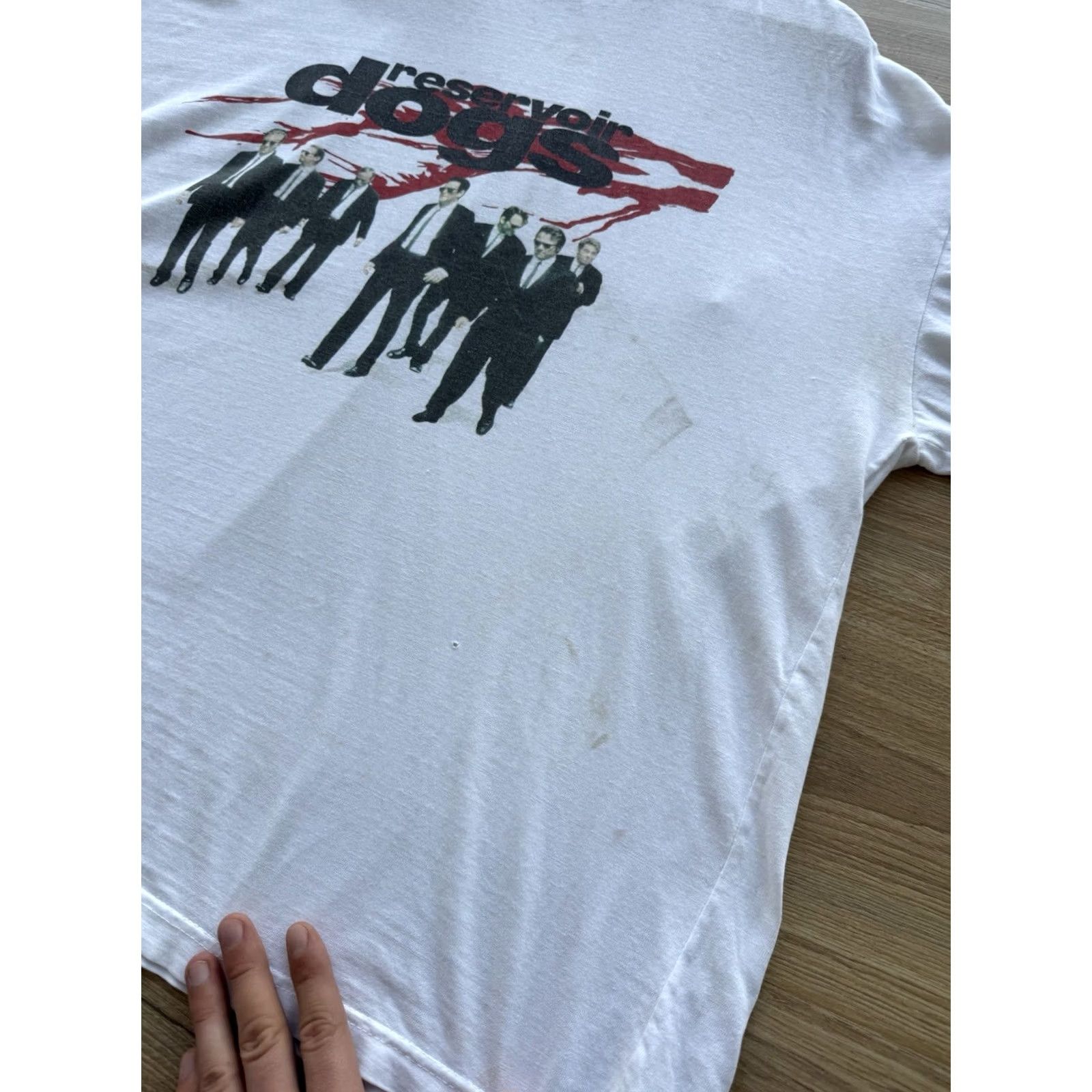 Vintage VINTAGE Reservoir Dogs 1992 Quentin Tarantino Movie T-Shirt XL White 90s City Classic Retro 90s Tarantino Movie Merch Mens Shirt Size US XL / EU 56 / 4 - 4 Thumbnail
