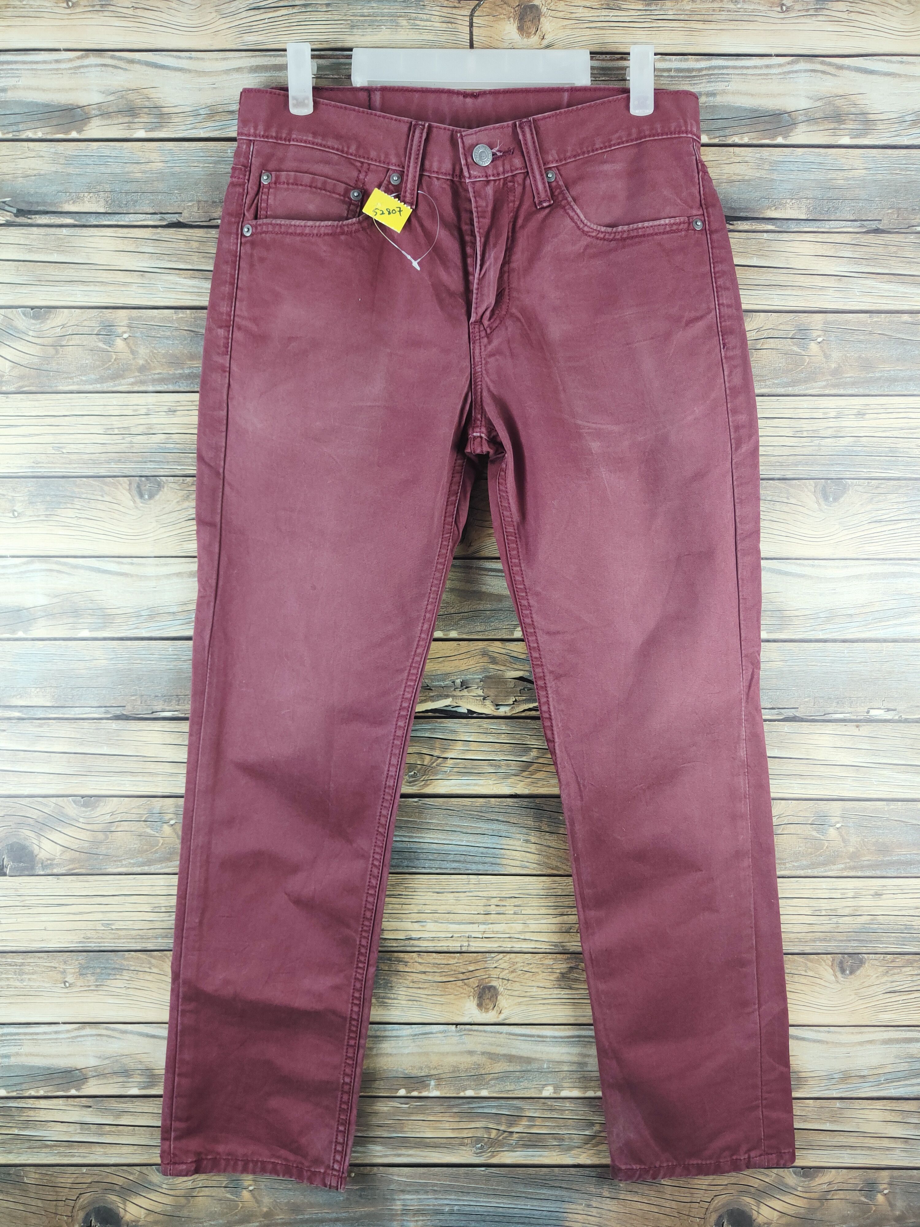 Levi's 511 Levi's Maroon Multipocket Casual Pants #S2807 Size US 31 - 1 Thumbnail