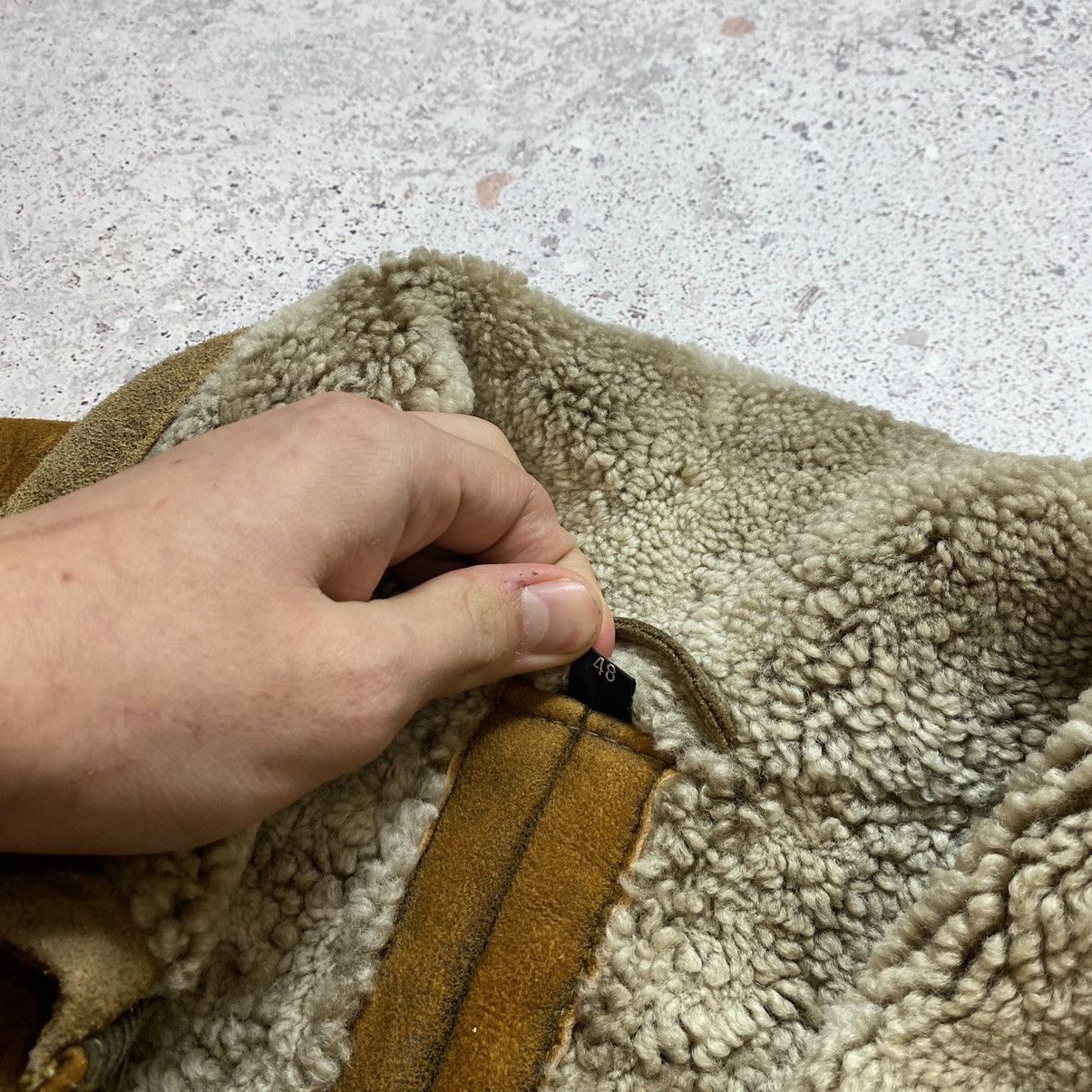 Camel × Japanese Brand × Vintage Vintage 90s Leather Camel Jacket Coat Y2K Avantgarde Retro Size US XL / EU 56 / 4 - 10 Thumbnail