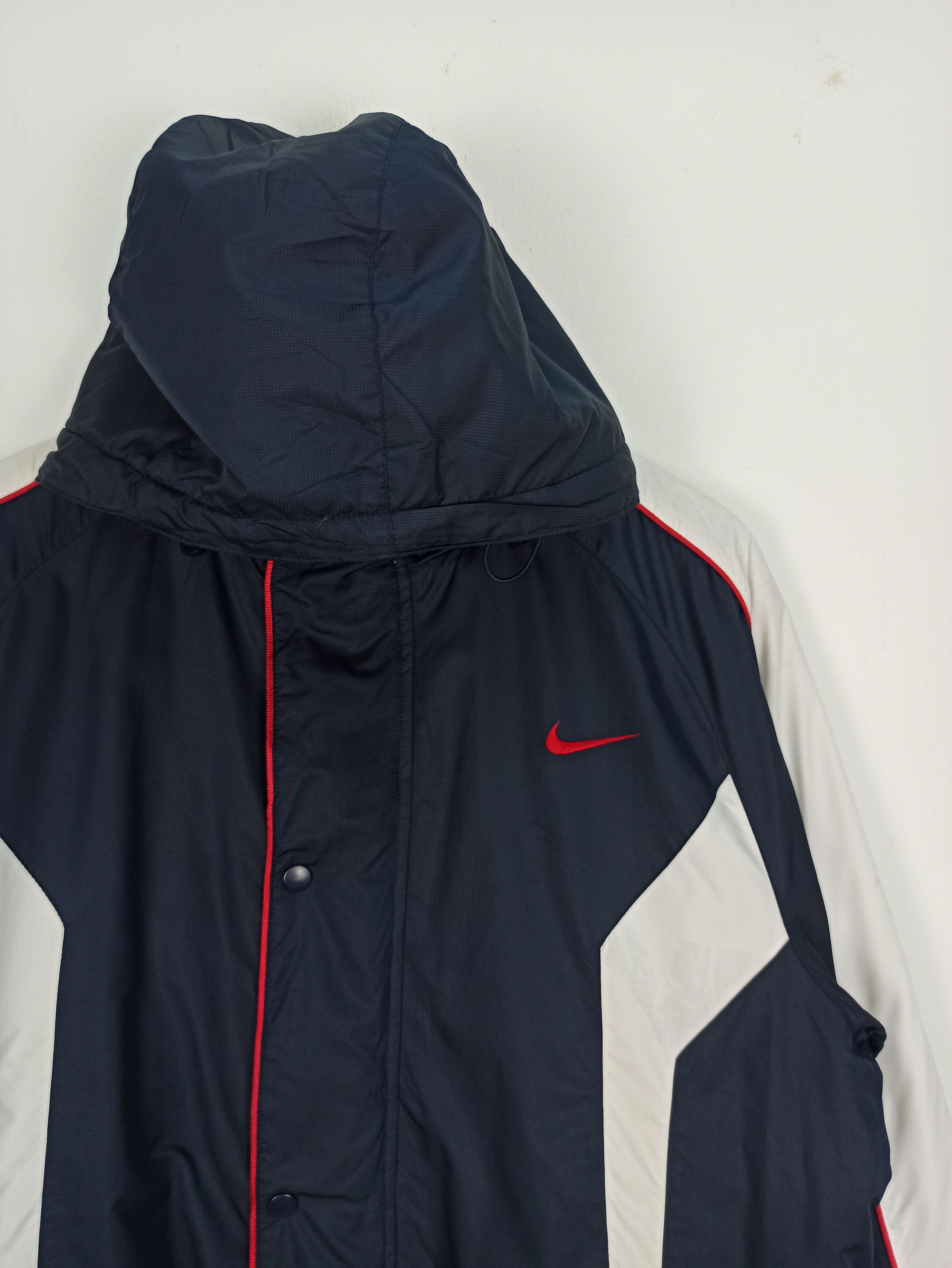 Nike Vintage Nike Swoosh Logo Sherpa Long Jacket Size US L / EU 52-54 / 3 - 3 Thumbnail
