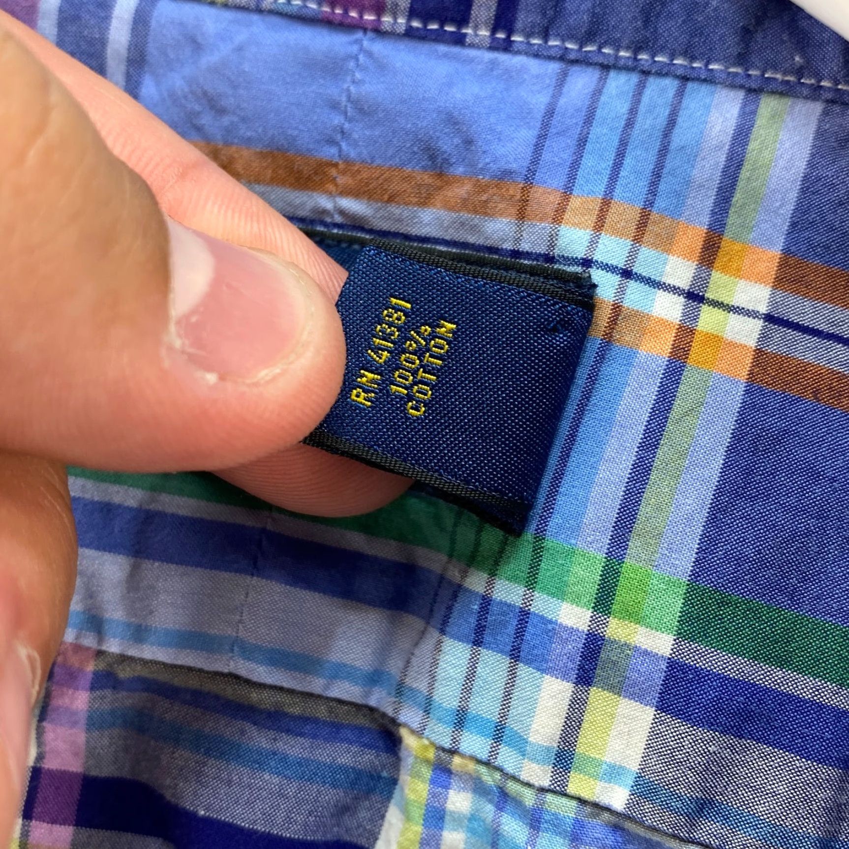 Polo Ralph Lauren Polo Ralph Lauren Long Sleeve Button Up Striped Plaid Shirt Mens XXL Polo Pony Size US XXL / EU 58 / 5 - 8 Thumbnail
