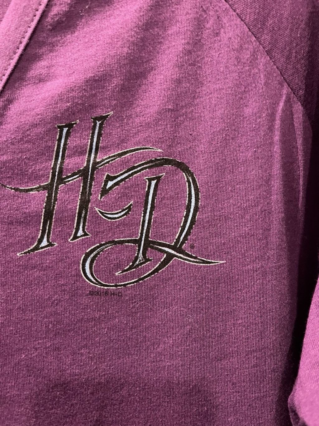 Harley Davidson Harley Davidson NWT Instill Life Henley Purple Shirt Sz 2XL Size XXL / US 16-18 / IT 52-54 - 2 Thumbnail